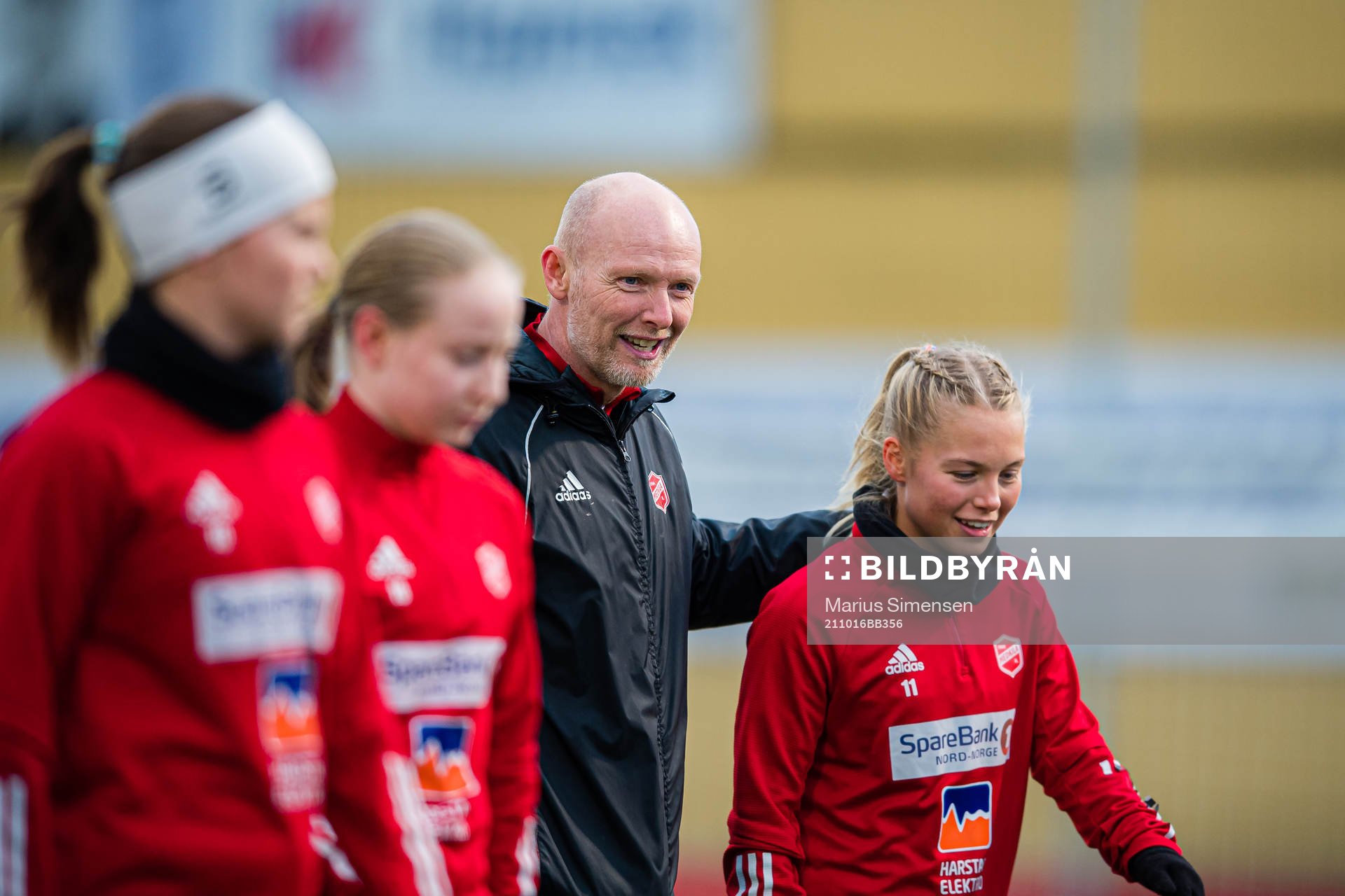 Roy Berntsen, head coach of Medkila, and Lotte Fikseth