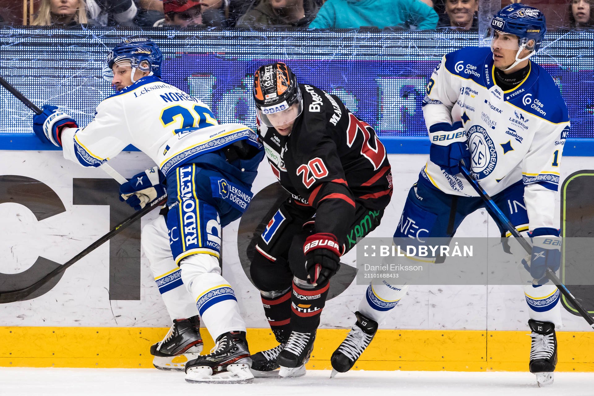 Leksands Patrik Norén och Örebros Miikka Salomäki och
