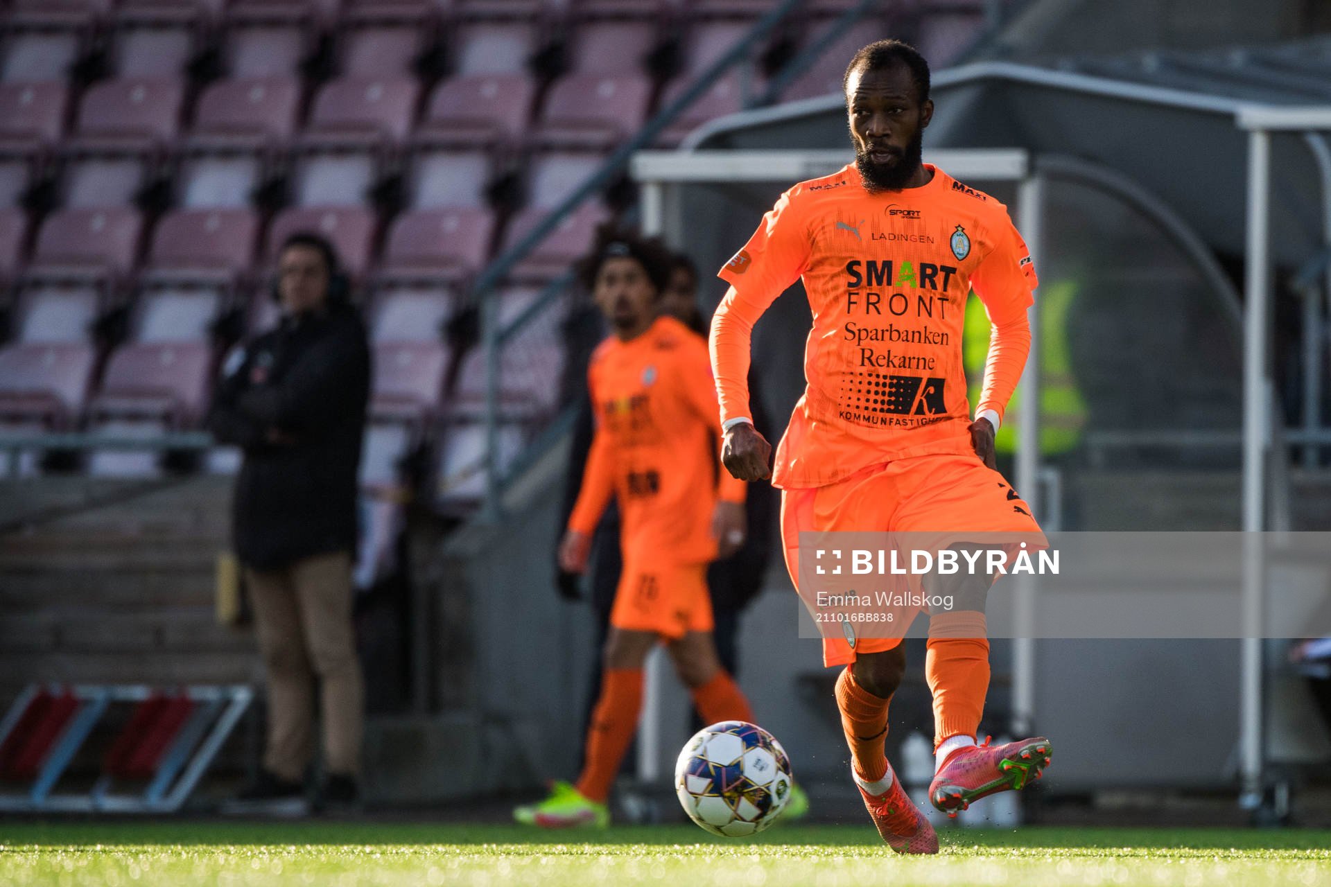 AFC Eskilstunas Ibrahim Blati Toure under fotbollsmatchen i Superettan mellan AFC Eskilstuna och Västerås SK den 16 oktober 2021 i Eskilstuna.