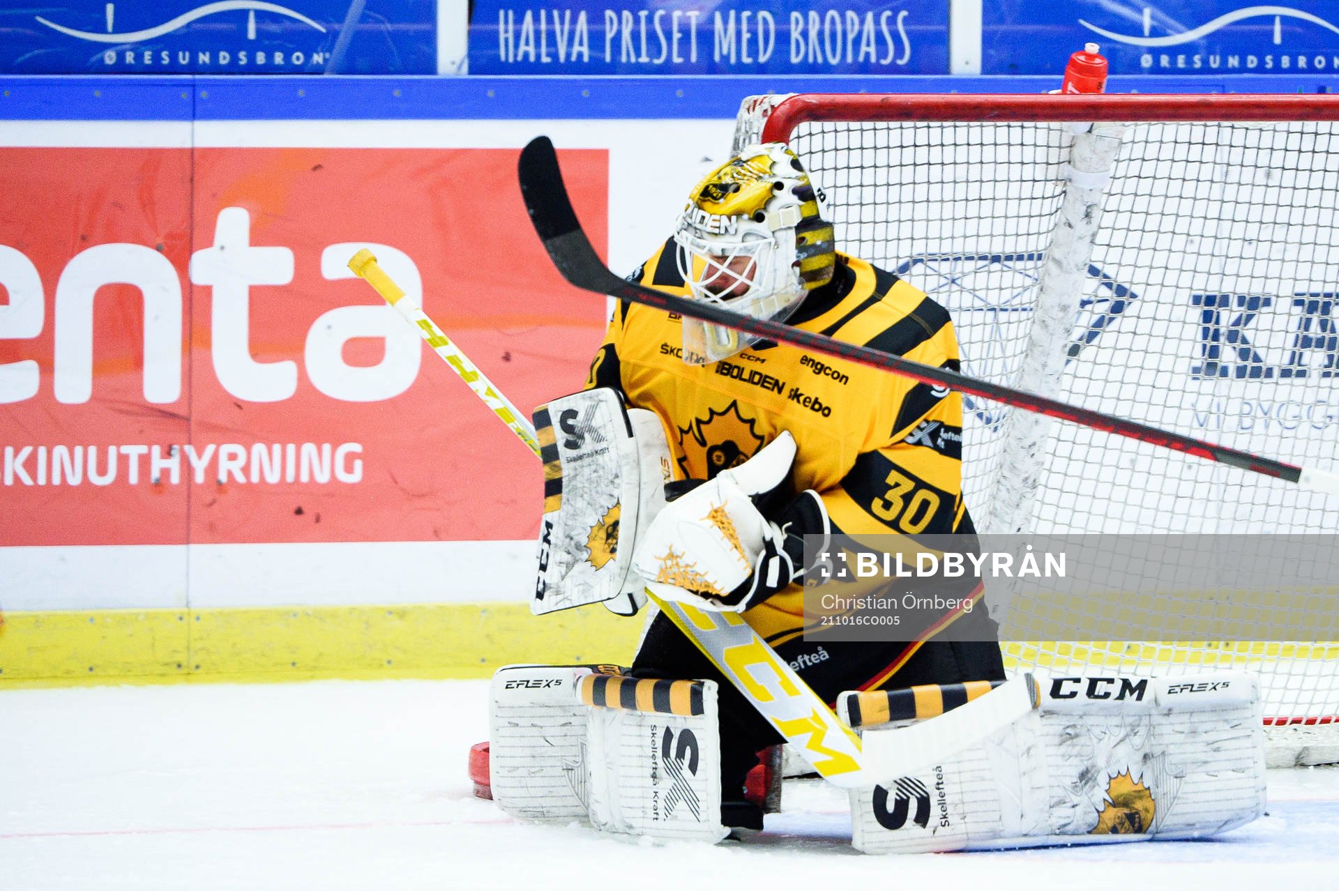 Skellefteås målvakt Gustaf Lindvall