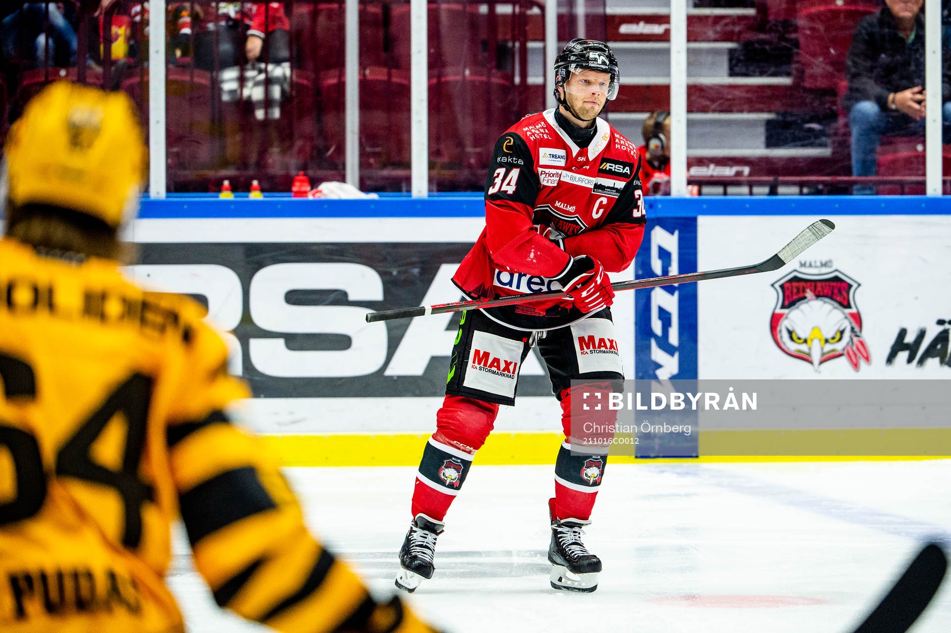 Malmö Redhawks Carl Söderberg får matchstraff och får