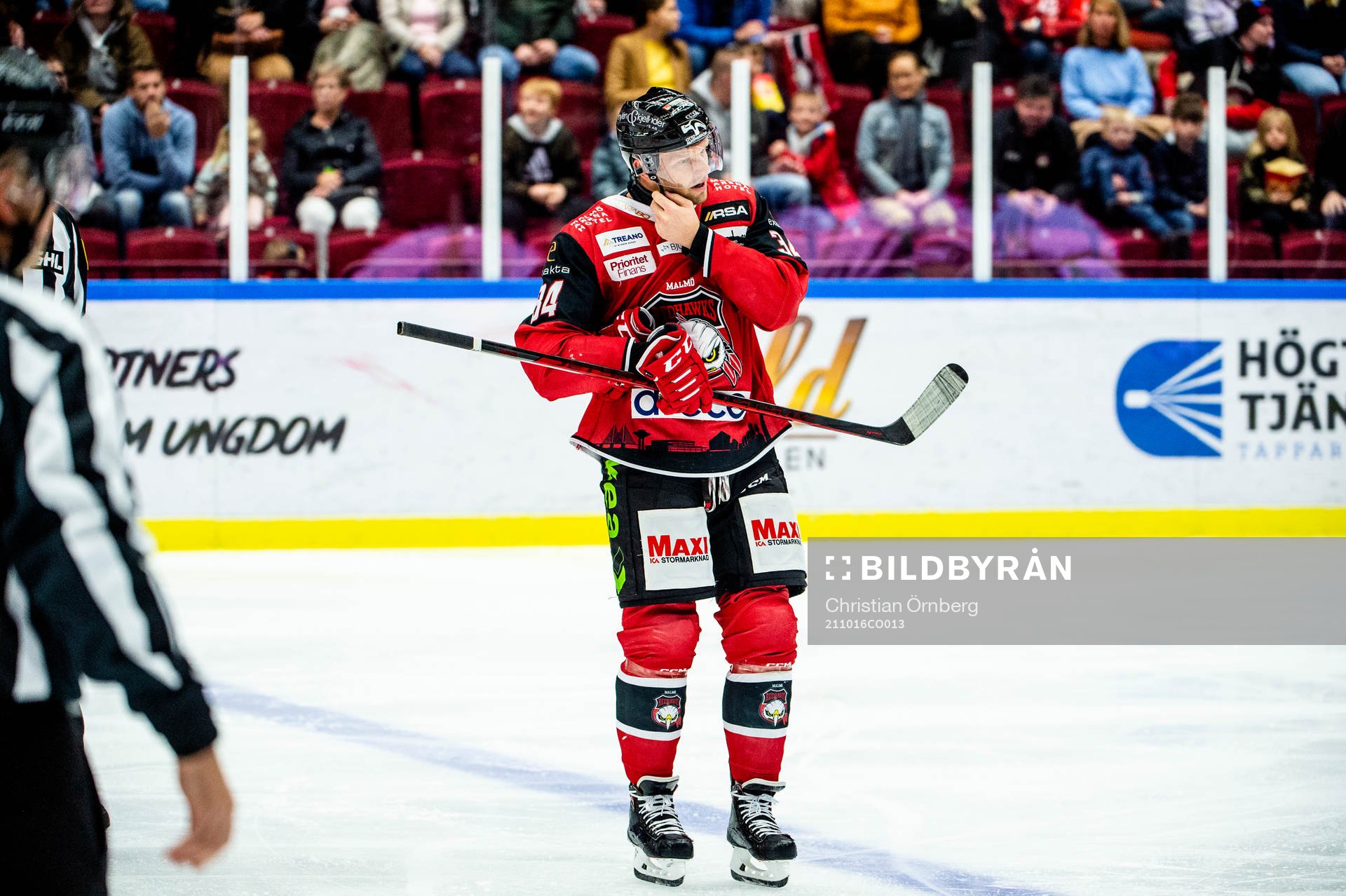 Malmö Redhawks Carl Söderberg får matchstraff och får