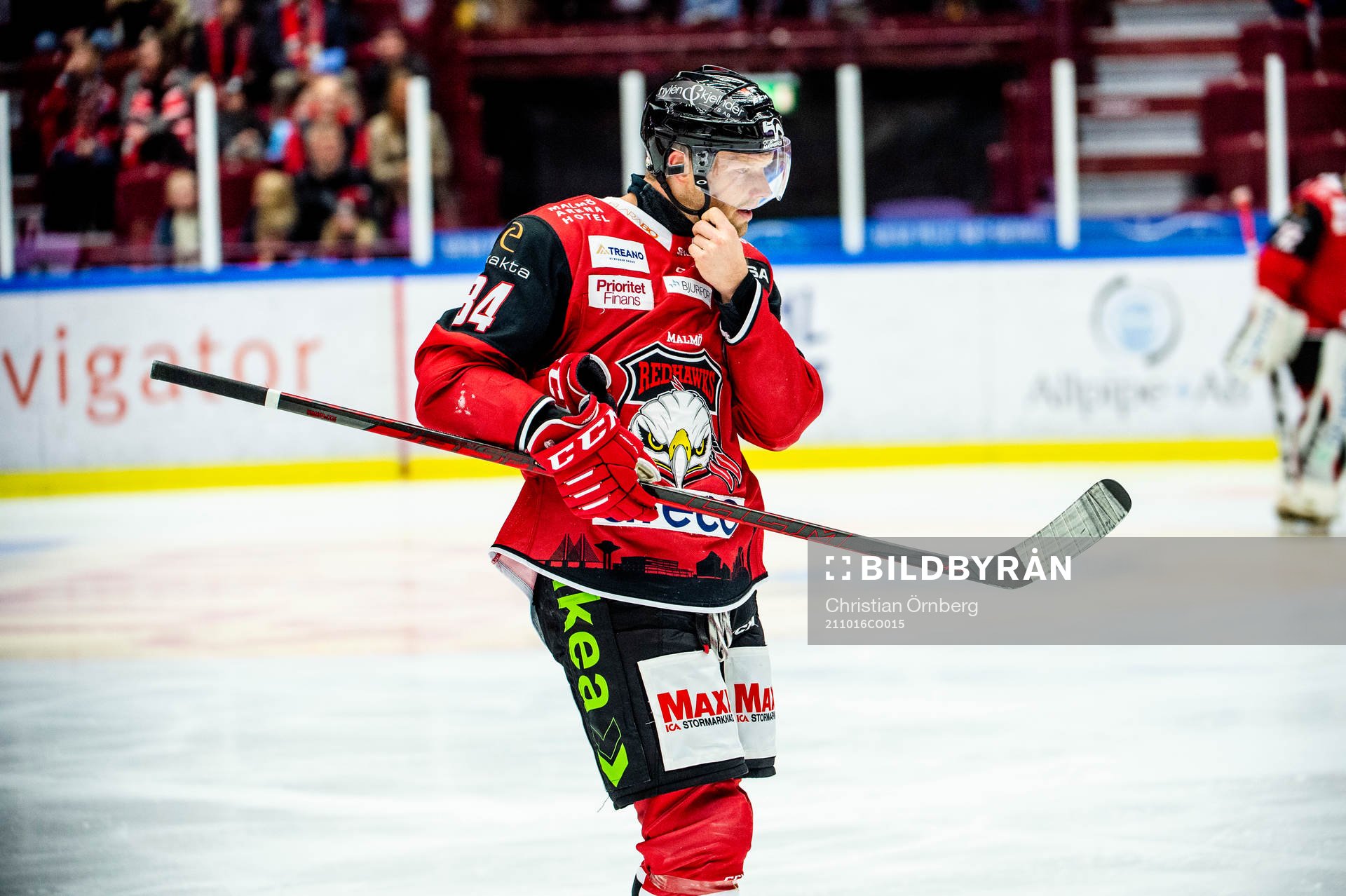 Malmö Redhawks Carl Söderberg får matchstraff och får