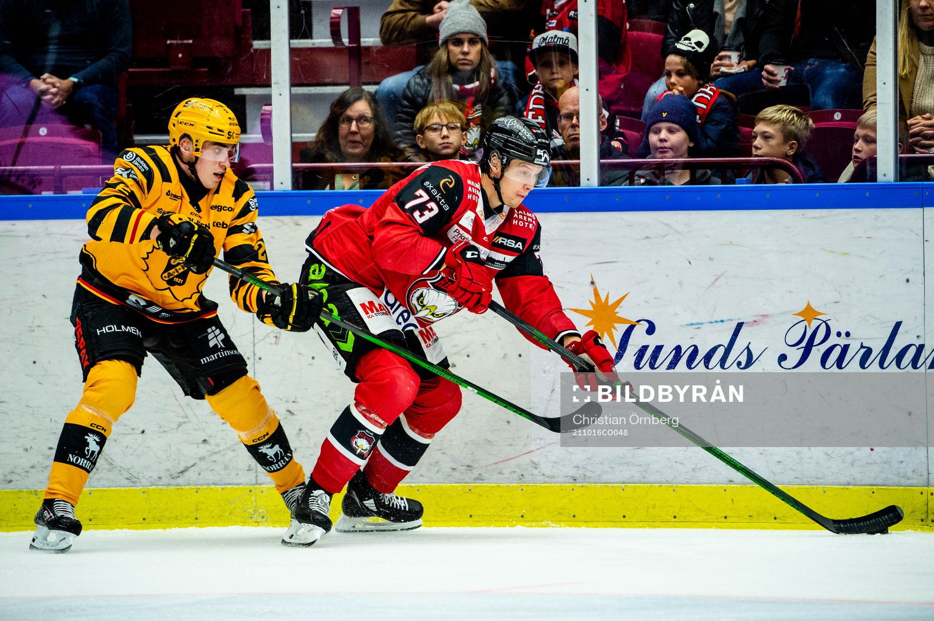 Malmö Redhawks Adam Ollas Mattsson mot Skellefteås Adam