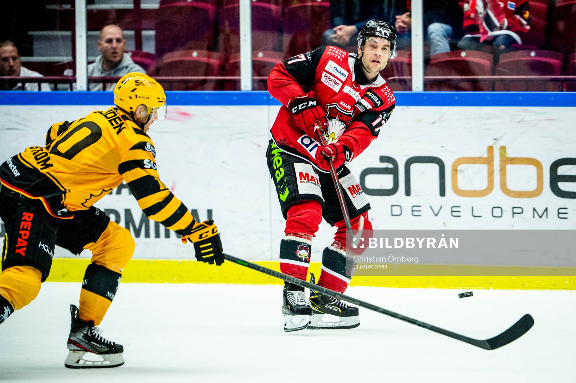 Malmö Redhawks Pathrik Westerholm mot Skellefteås Joakim