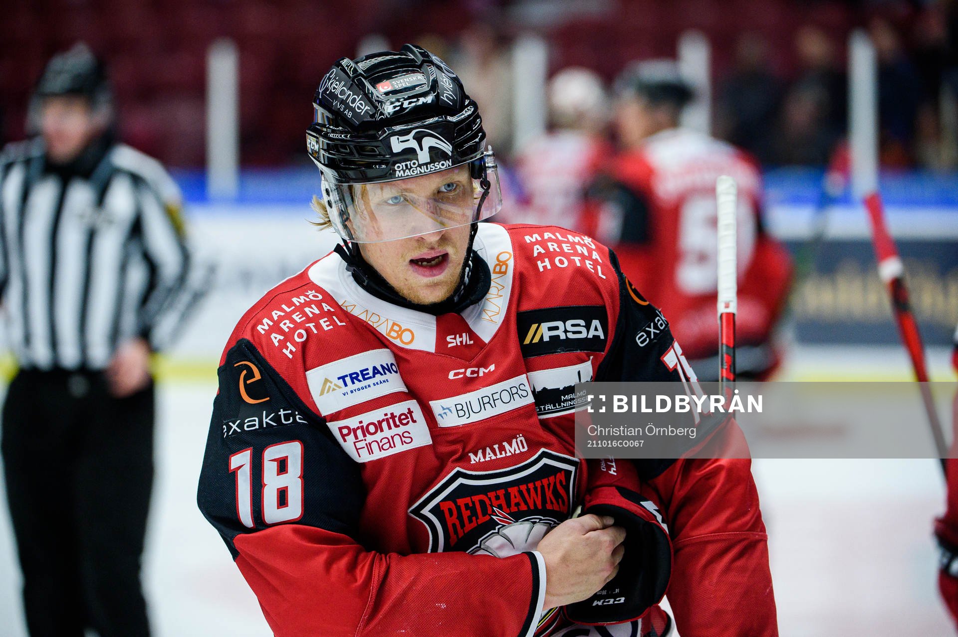 Malmö Redhawks Marcus Sylvegård deppar