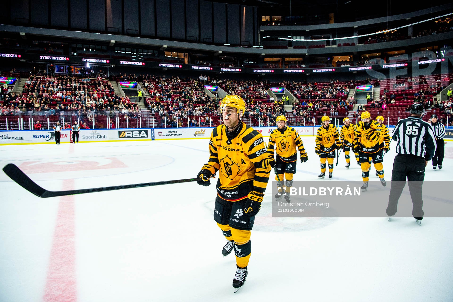 Skellefteås Joakim Lindström jublar