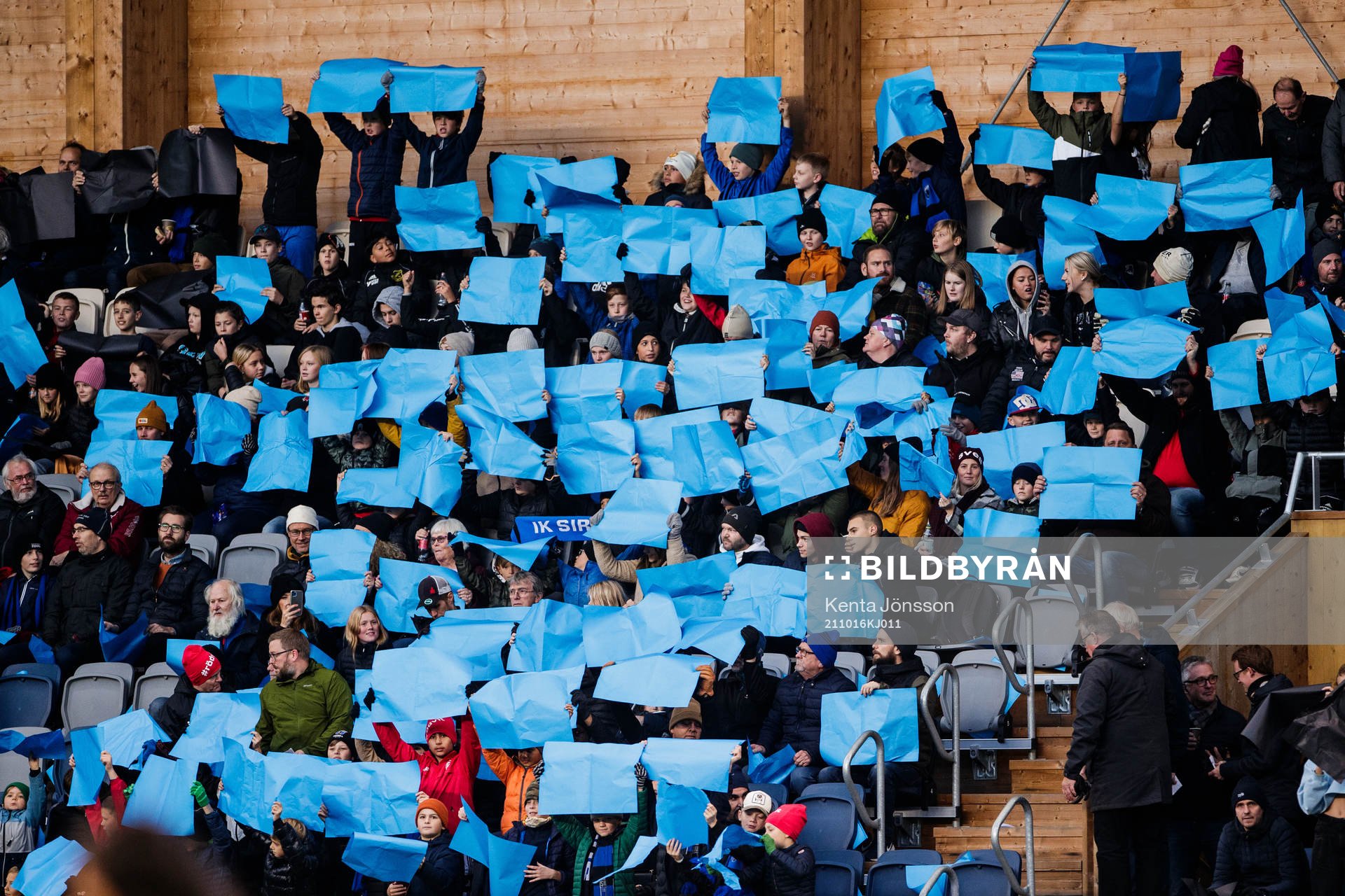 Sirius supportrar med ett tifo