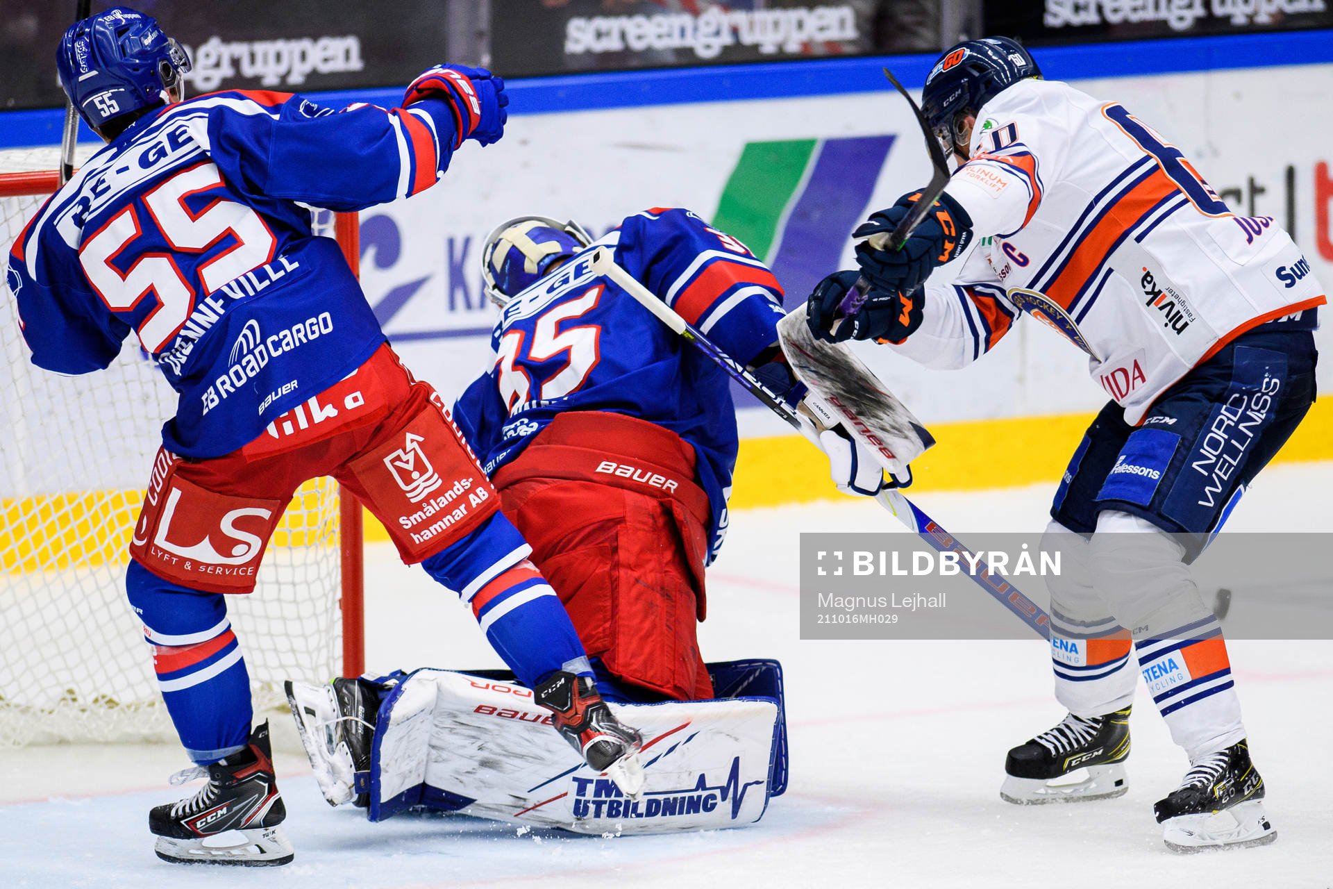 Växjös Erik Josefsson  i en kamp mot Oskarshamns David