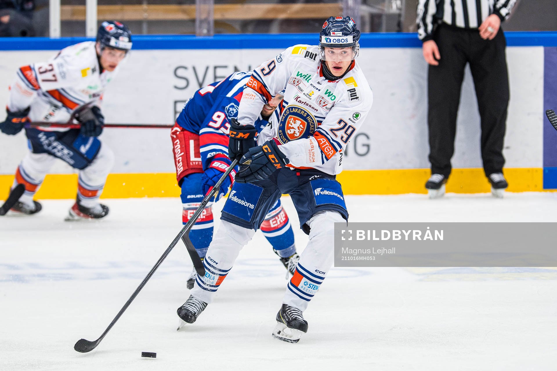 Växjös Pontus Holmberg och Oskarshamns Cameron Brace
