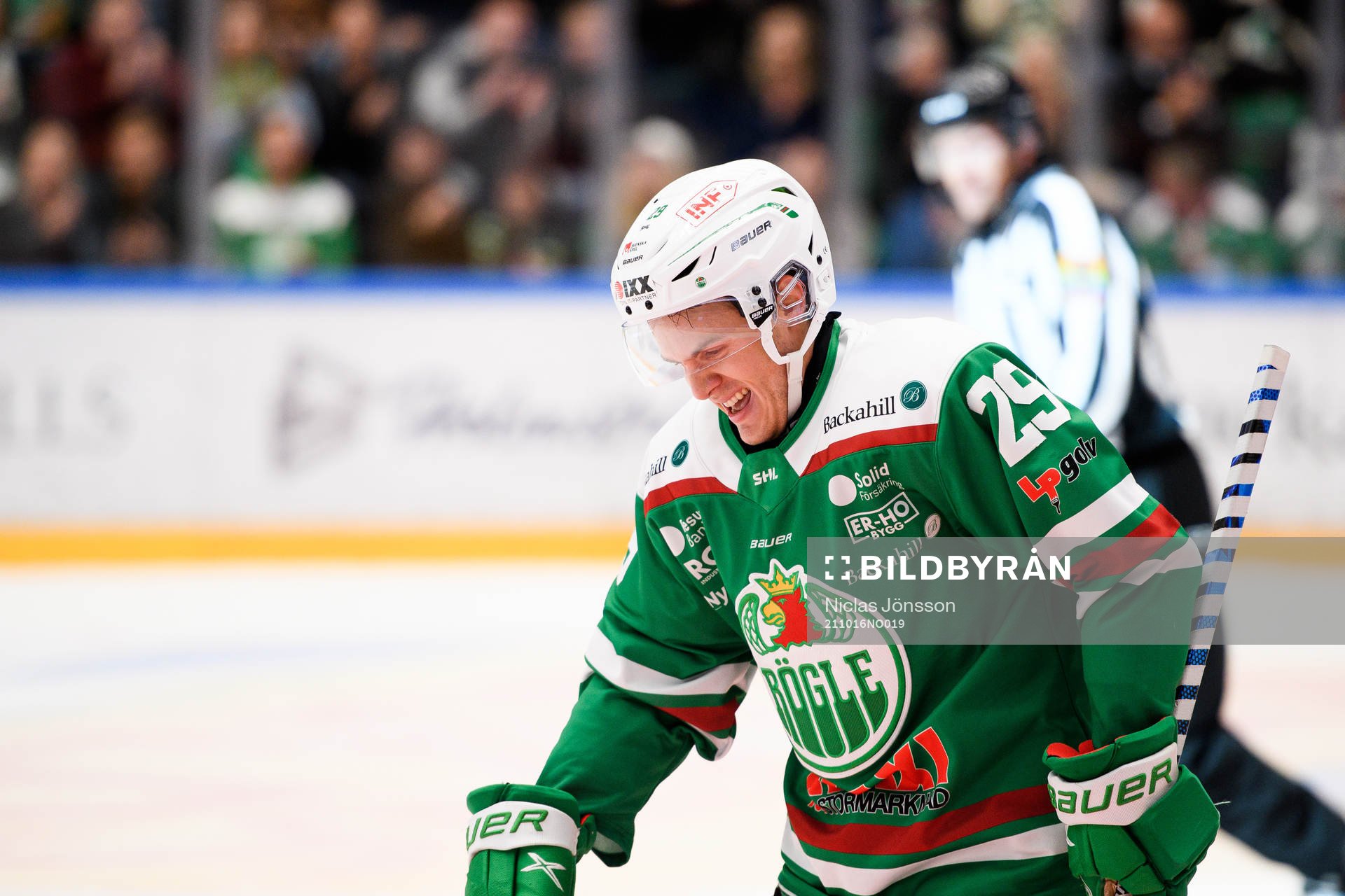 Rögles Tyler Kelleher har ont