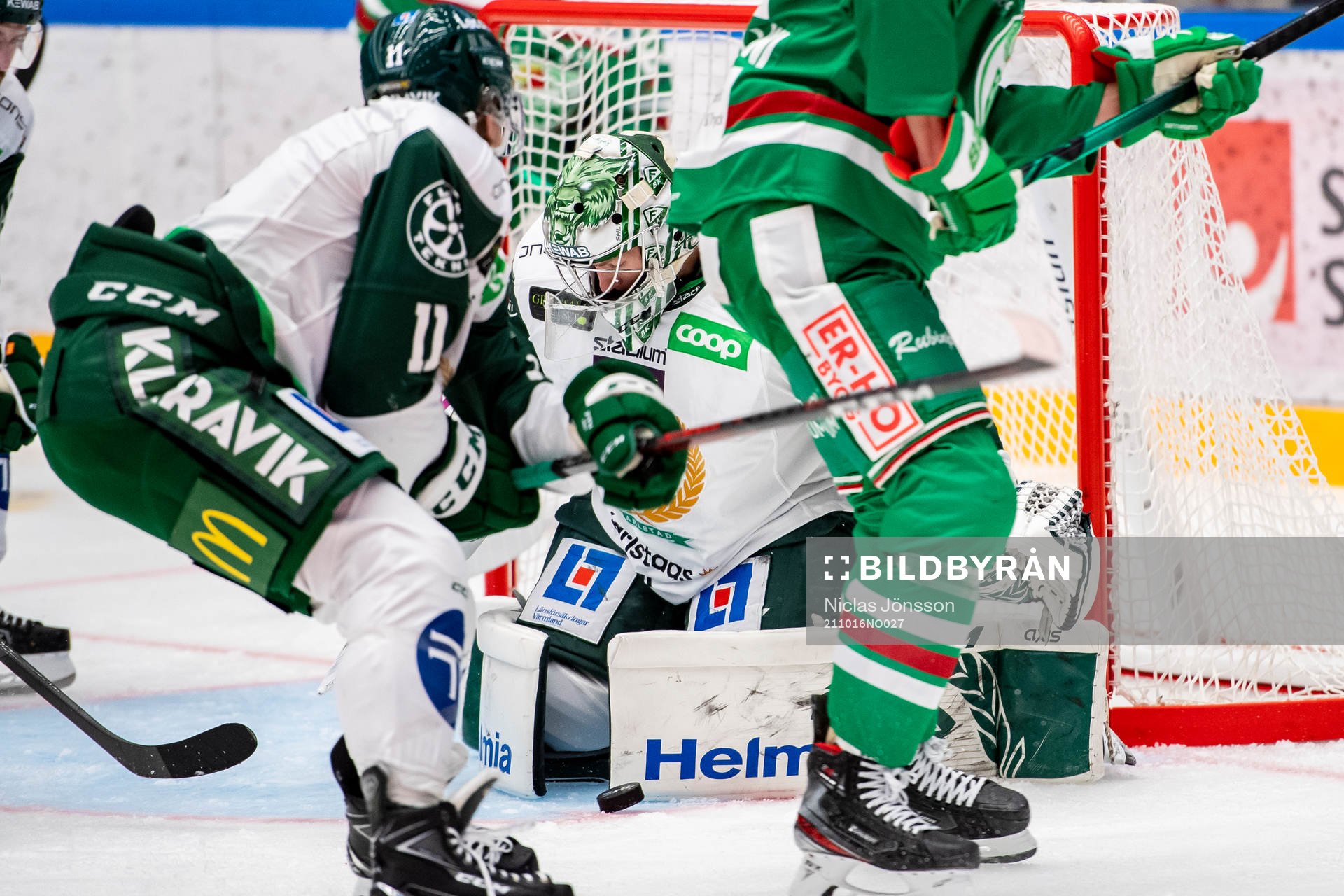 Färjestads målvakt Henrik Haukeland