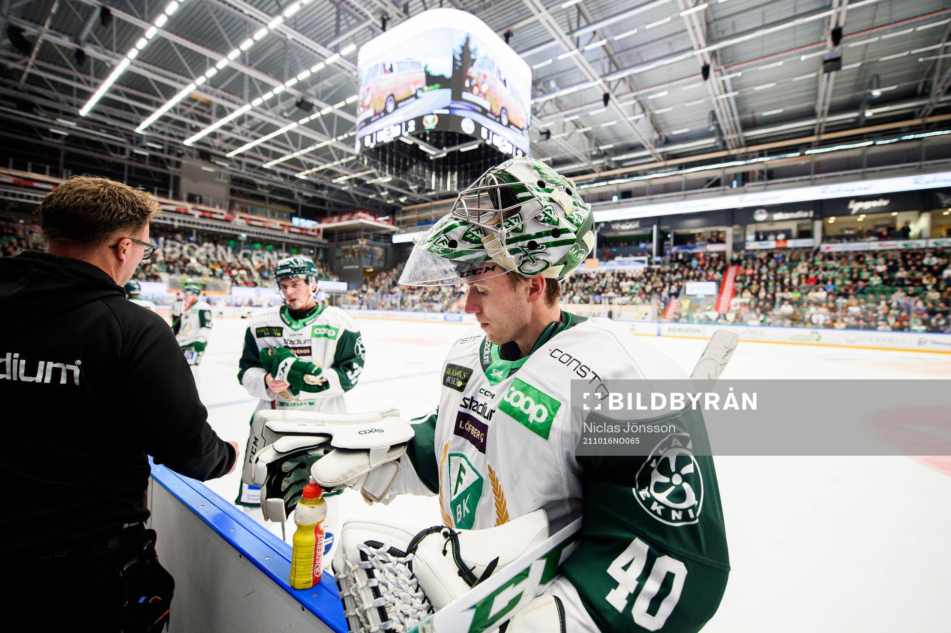 Färjestads målvakt Henrik Haukeland