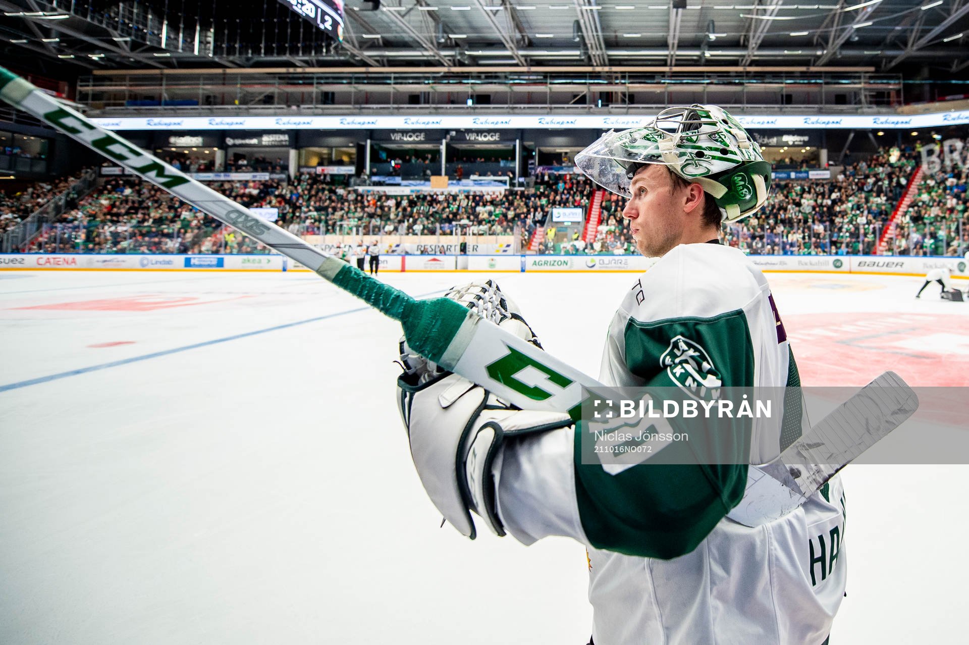Färjestads målvakt Henrik Haukeland