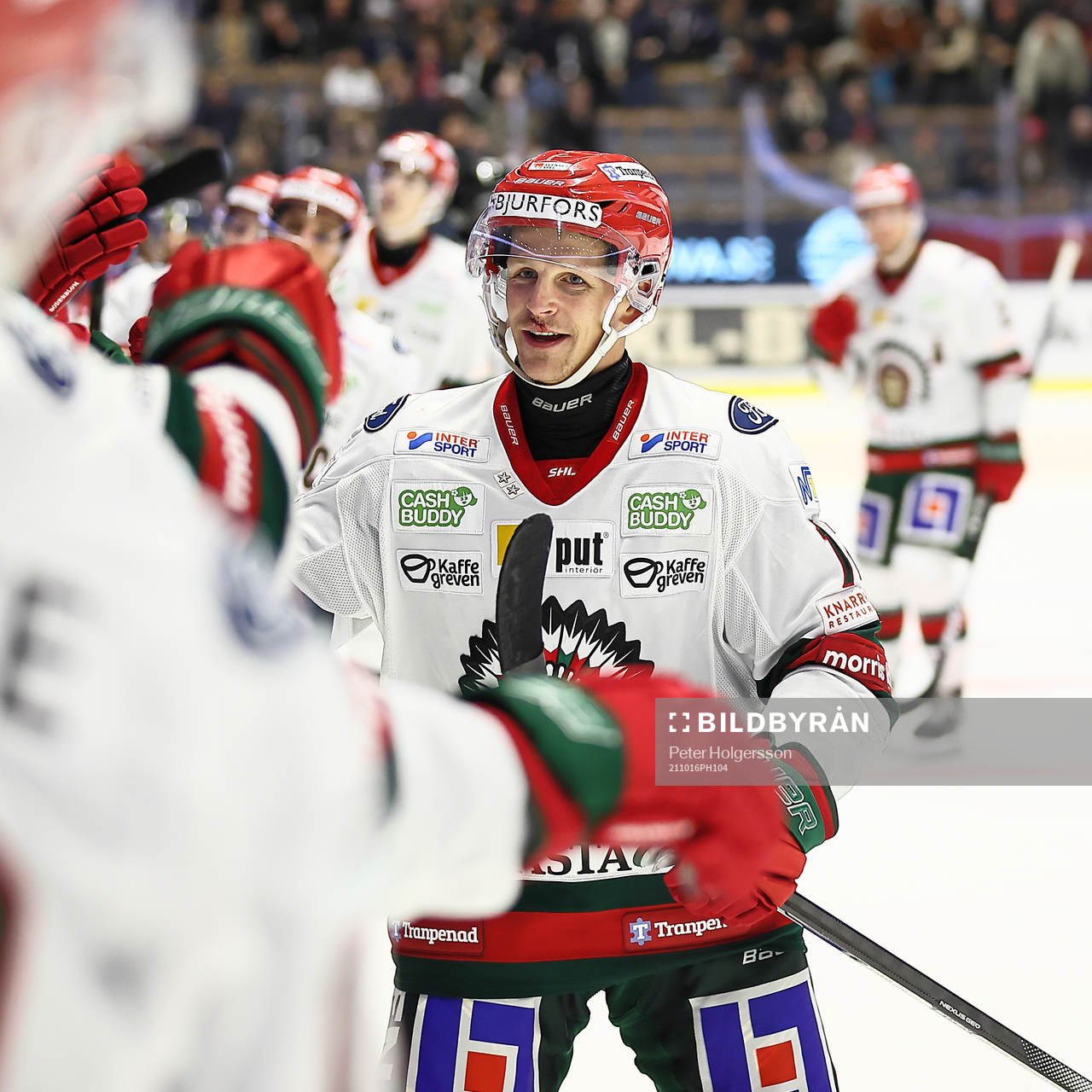Frölundas Max Friberg jublar