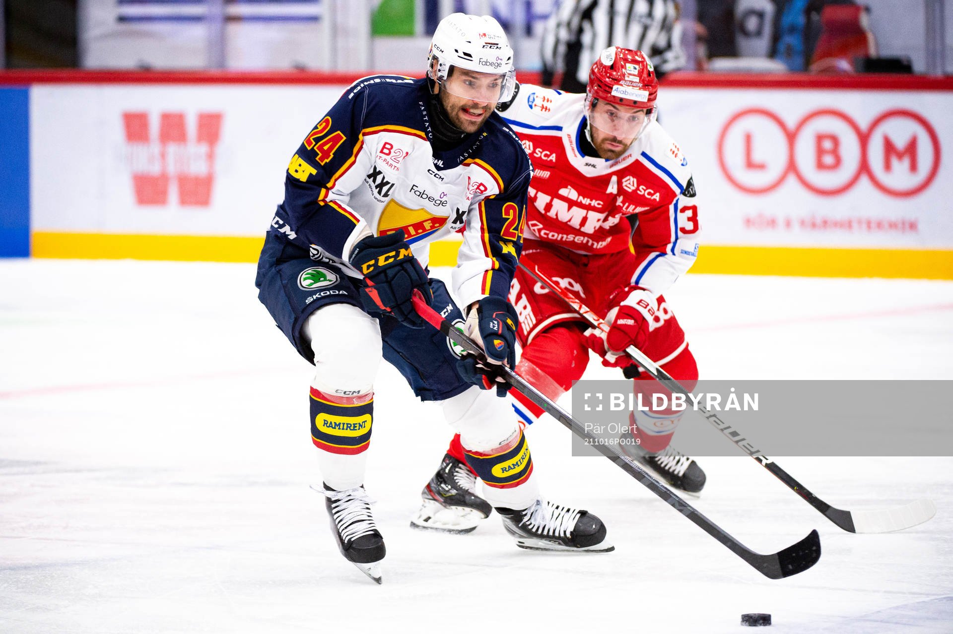 Djurgårdens Ludvig Rensfeldt och Timrås Albin Lundin