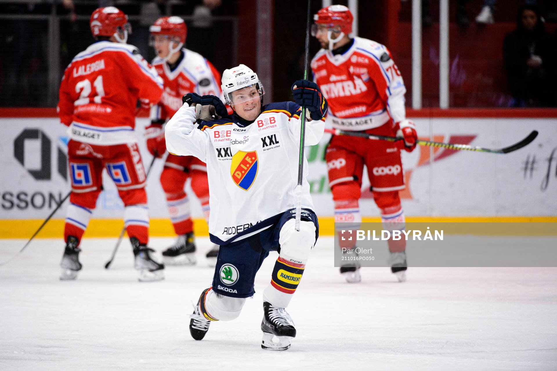 Djurgårdens Linus Andersson jublar