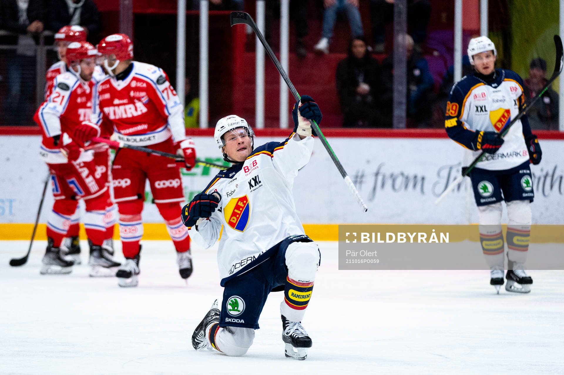 Djurgårdens Linus Andersson jublar