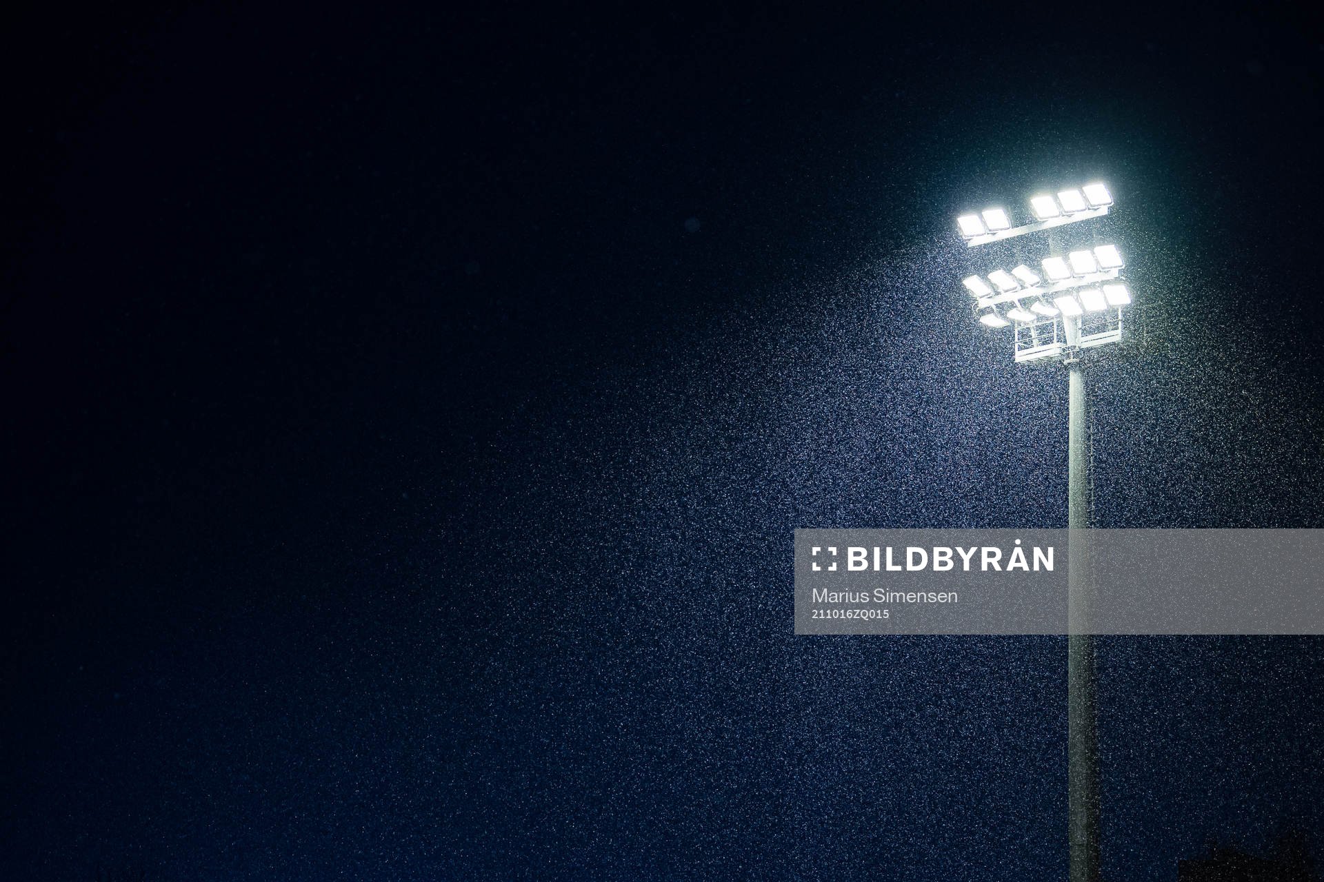 Flood lights at Harstad Stadion