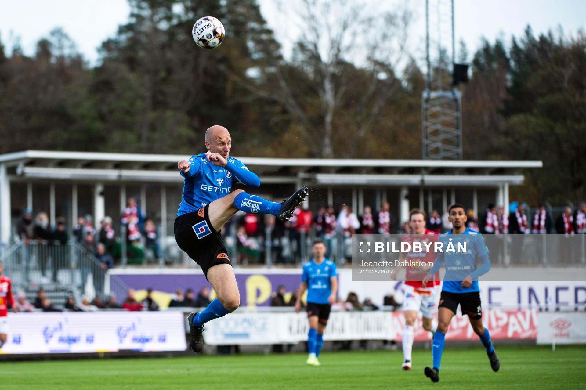 Halmstads Andreas Johansson  fotbollsmatchen i Allsvenskan