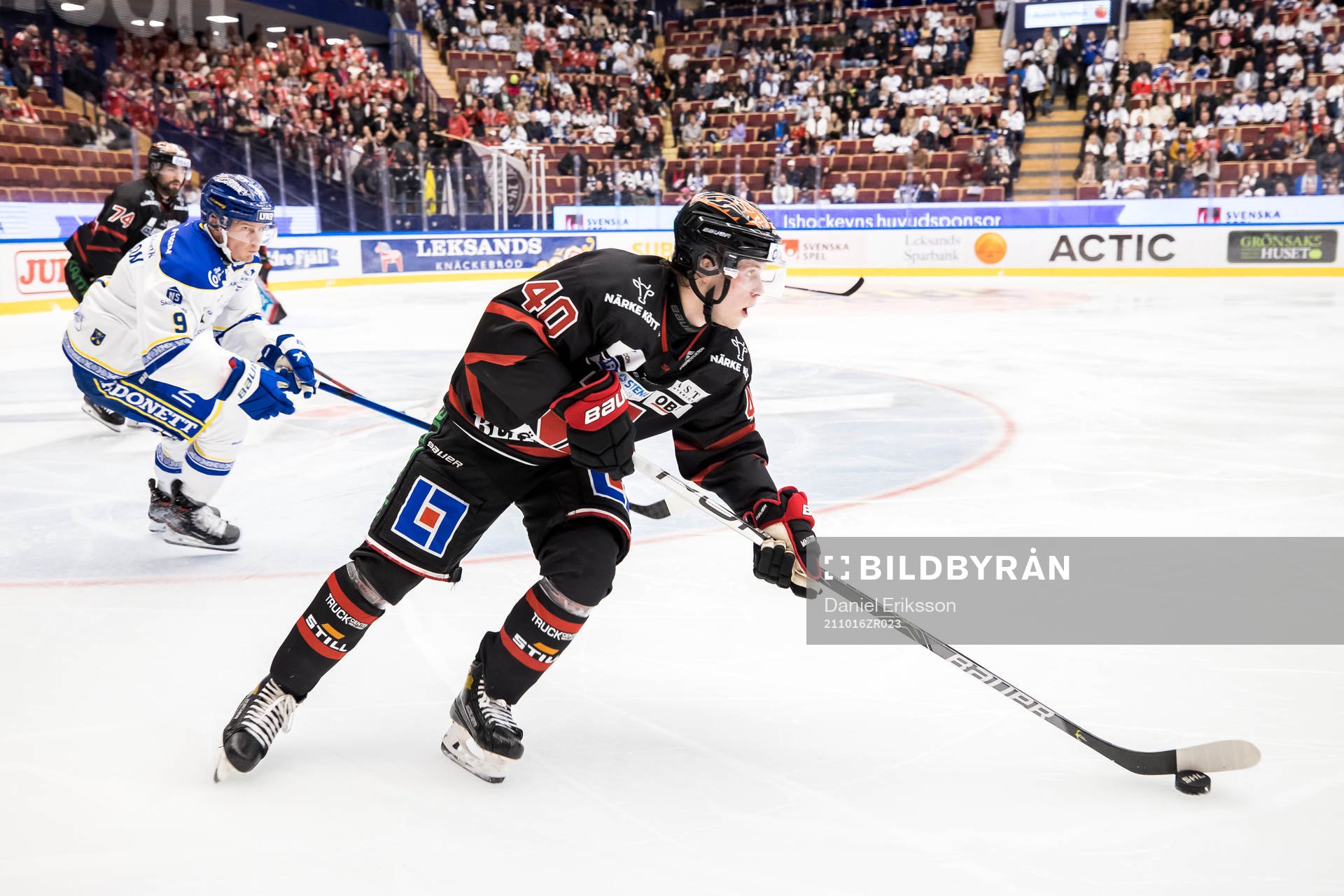 Örebros Elias Ekström och Leksands Patrik Zackrisson