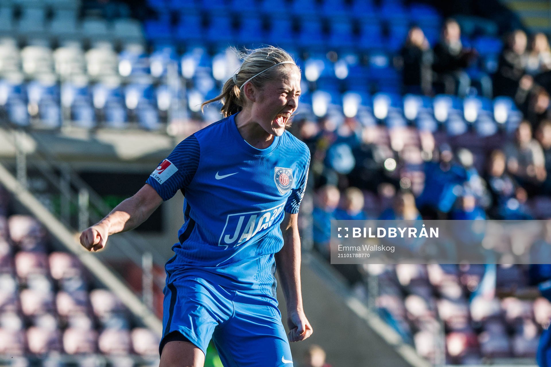 Eskilstunas Paulina Nyström jublar