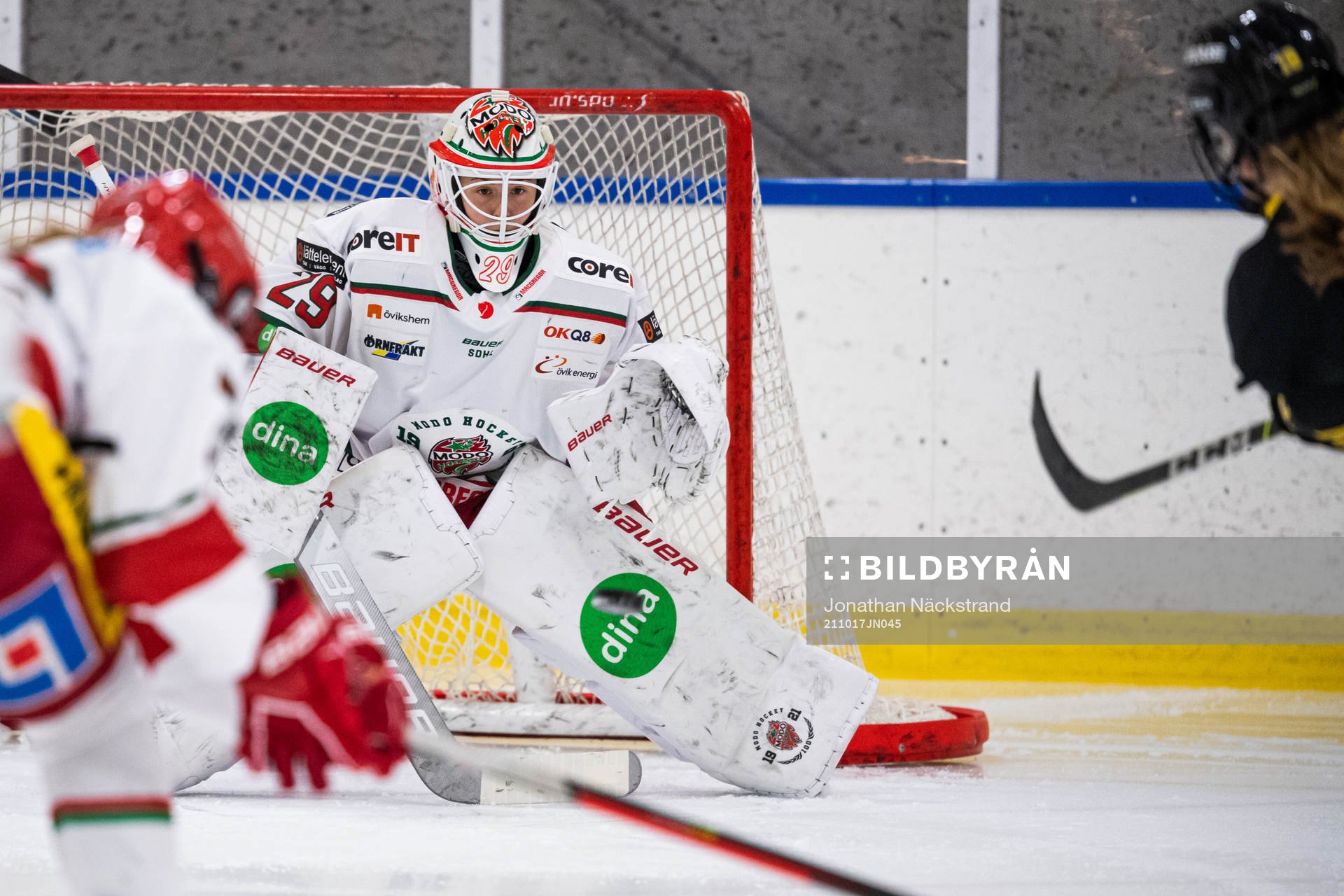 Modos målvakt Klara Peslarkova