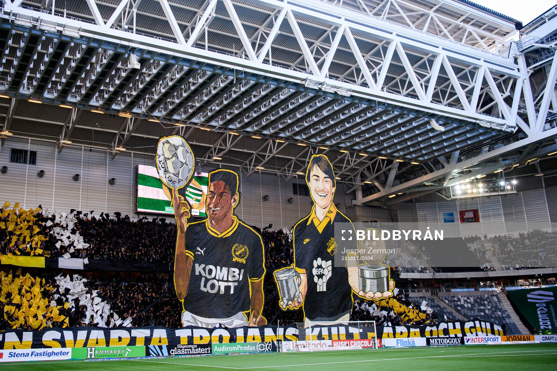 s supportar med tifo