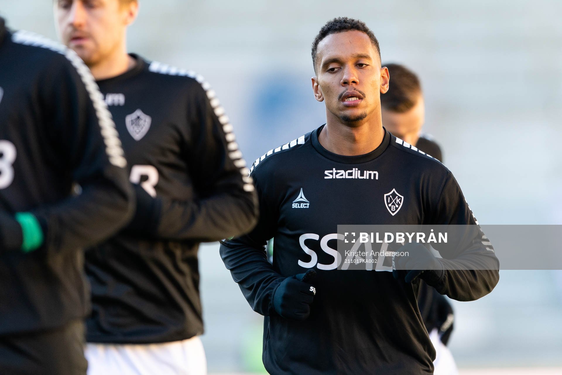 Brages Seth Kanteh Hellberg före fotbollsmatchen i