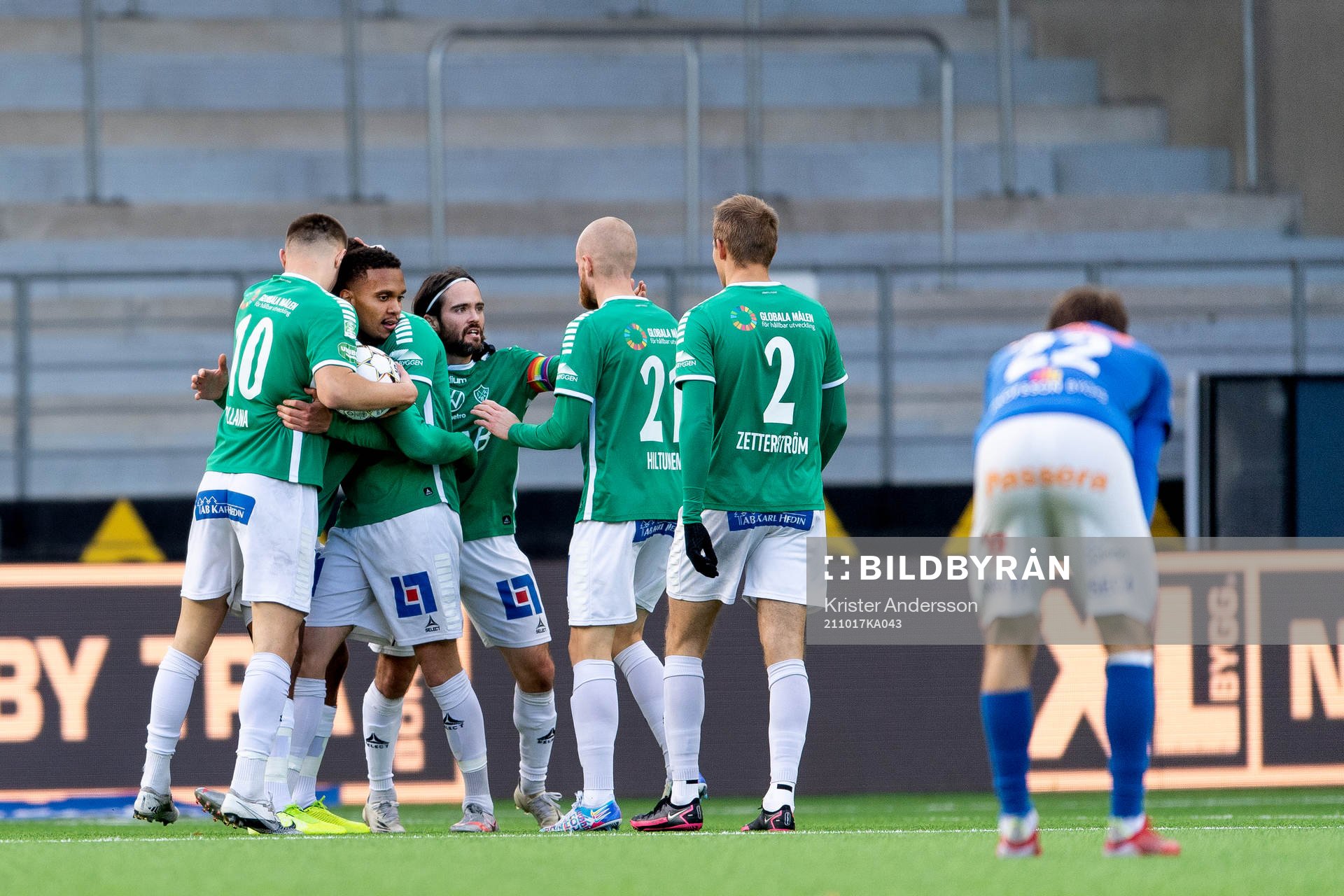 Brages spelare jublar