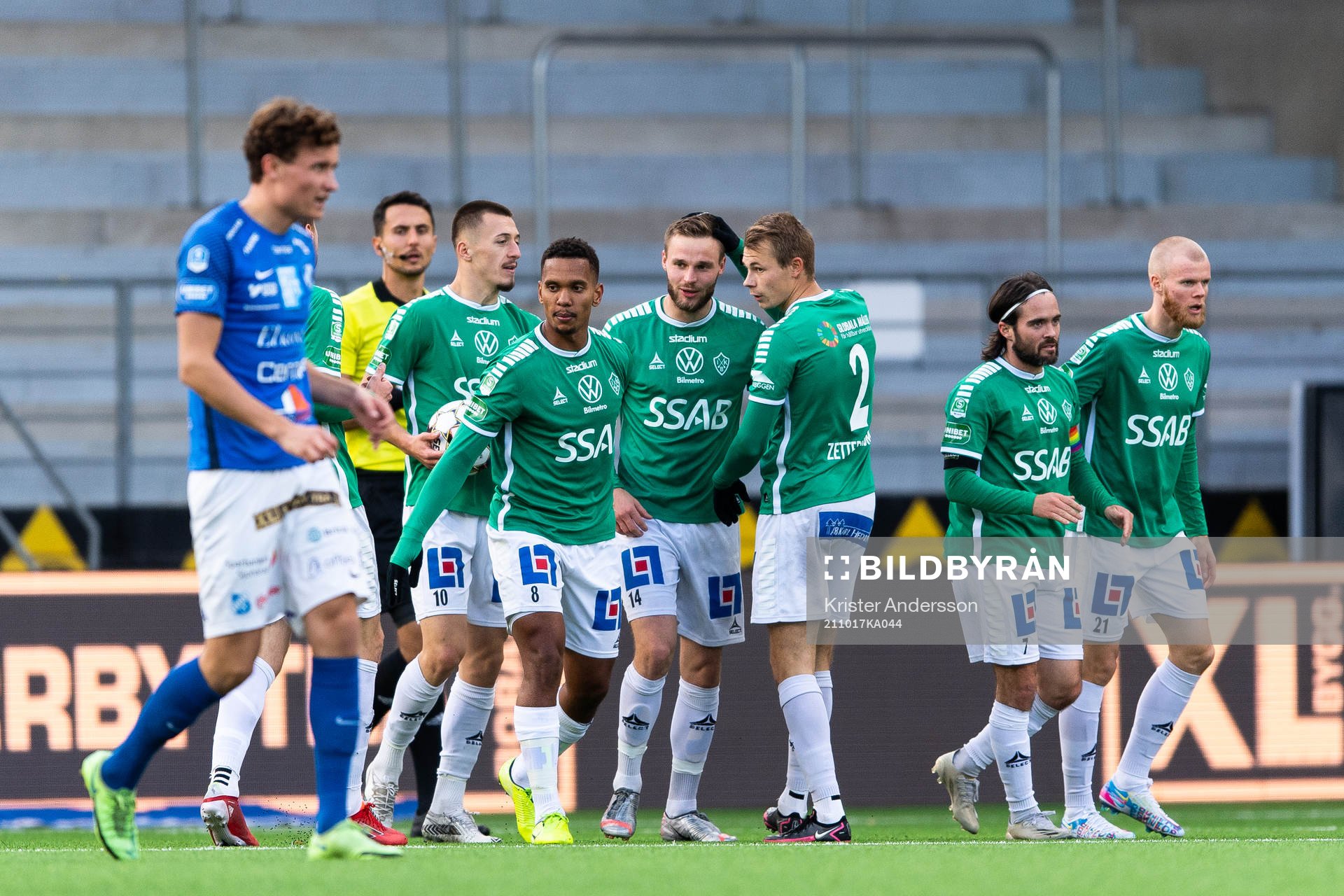Brages spelare jublar
