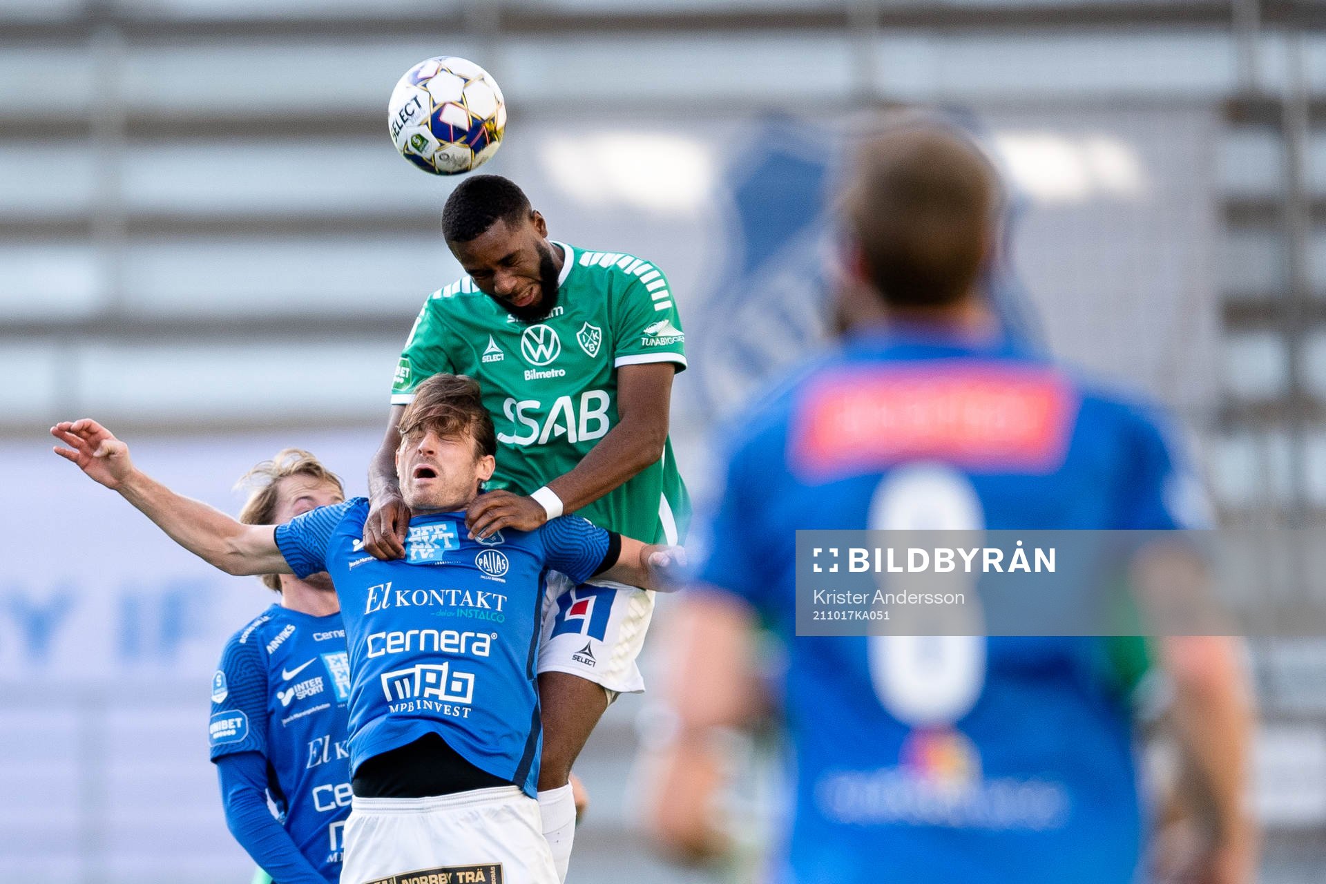 Norrbys Nino Osmanagic och Brages Moses Makasi