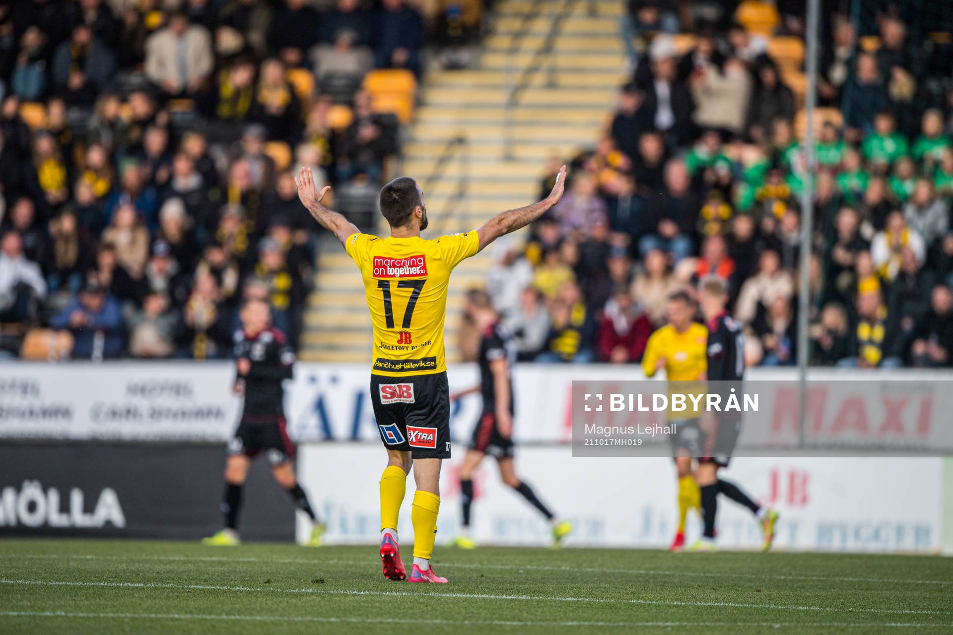 Mjällbys Carlos Moros Gracia jublar