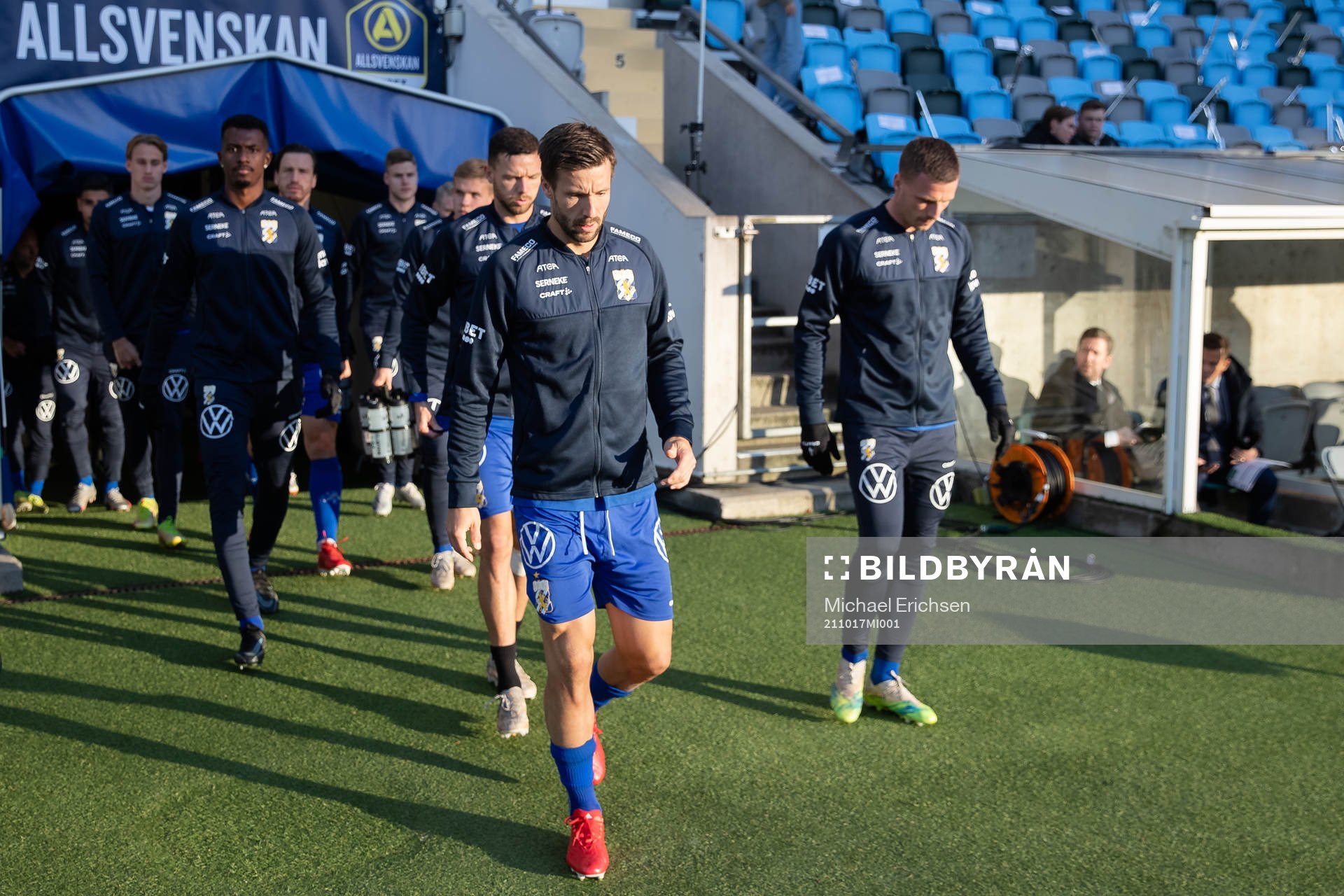 IFK Göteborgs Mattias Bjärsmyr innan fotbollsmatchen i