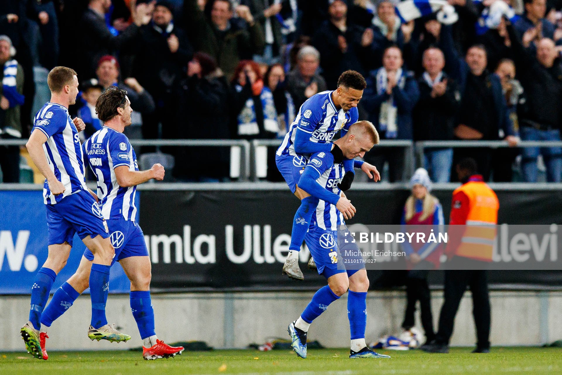 IFK Göteborgs Tobias Sana och Oscar Wendt jublar