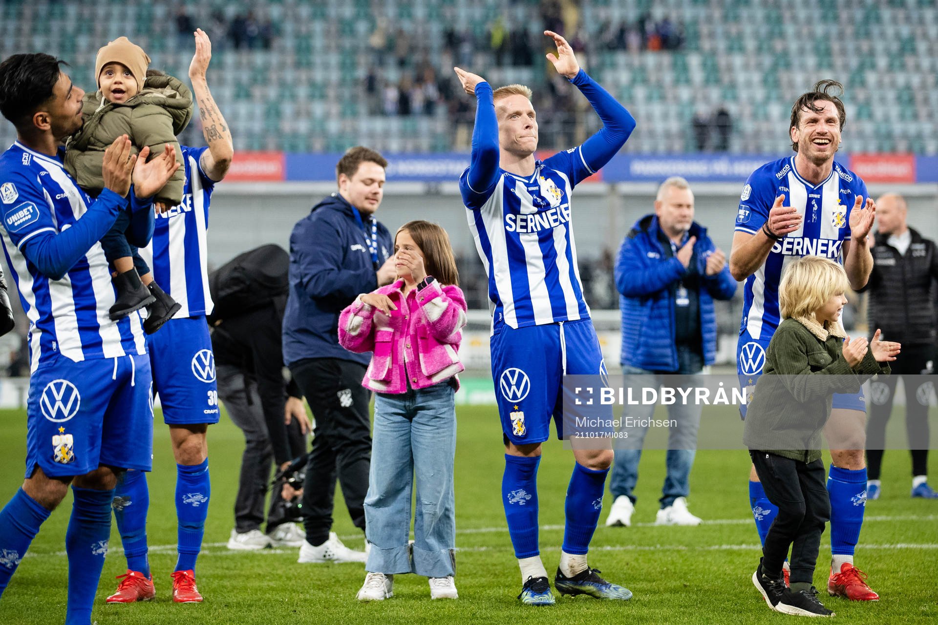 IFK Göteborgs spelare jublar