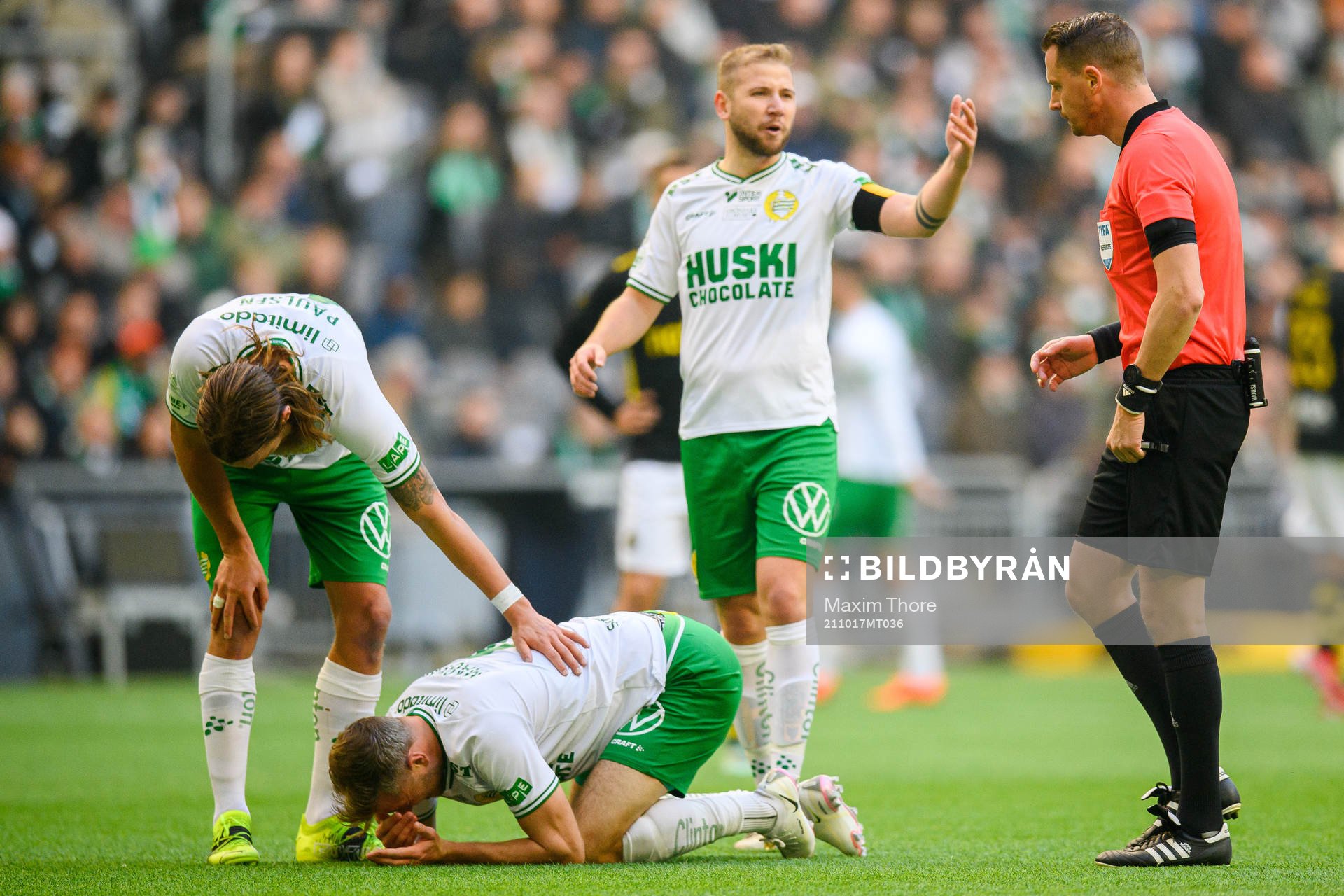Hammarbys Richard Magyar har ont