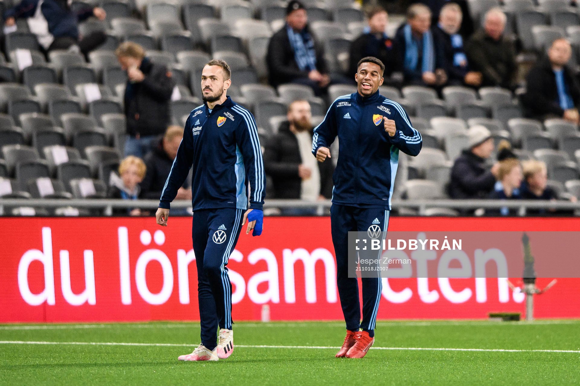 Djurgårdens Emir Kujovic och Isak Hien
