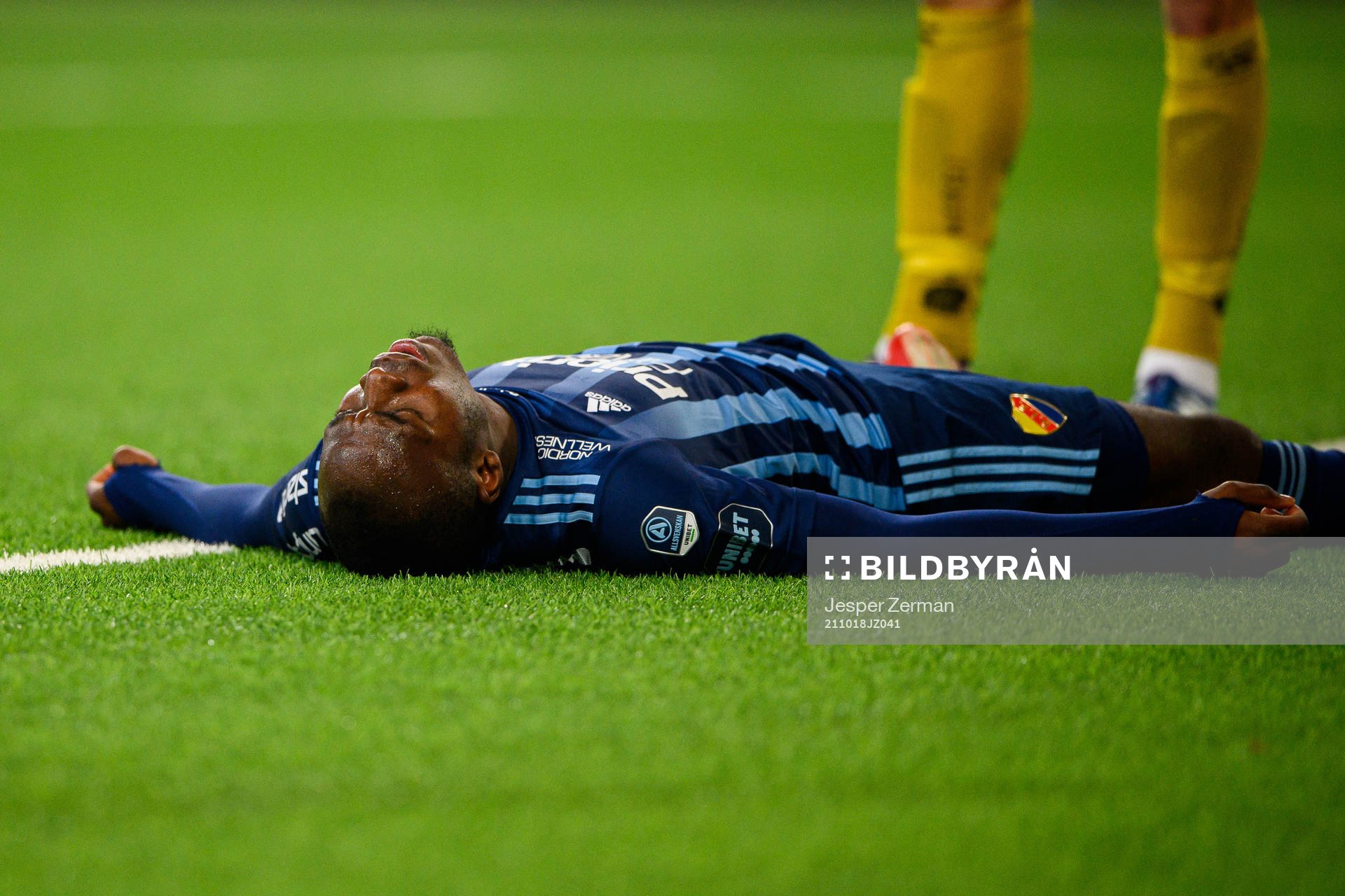 Djurgårdens Edward Chilufya deppar