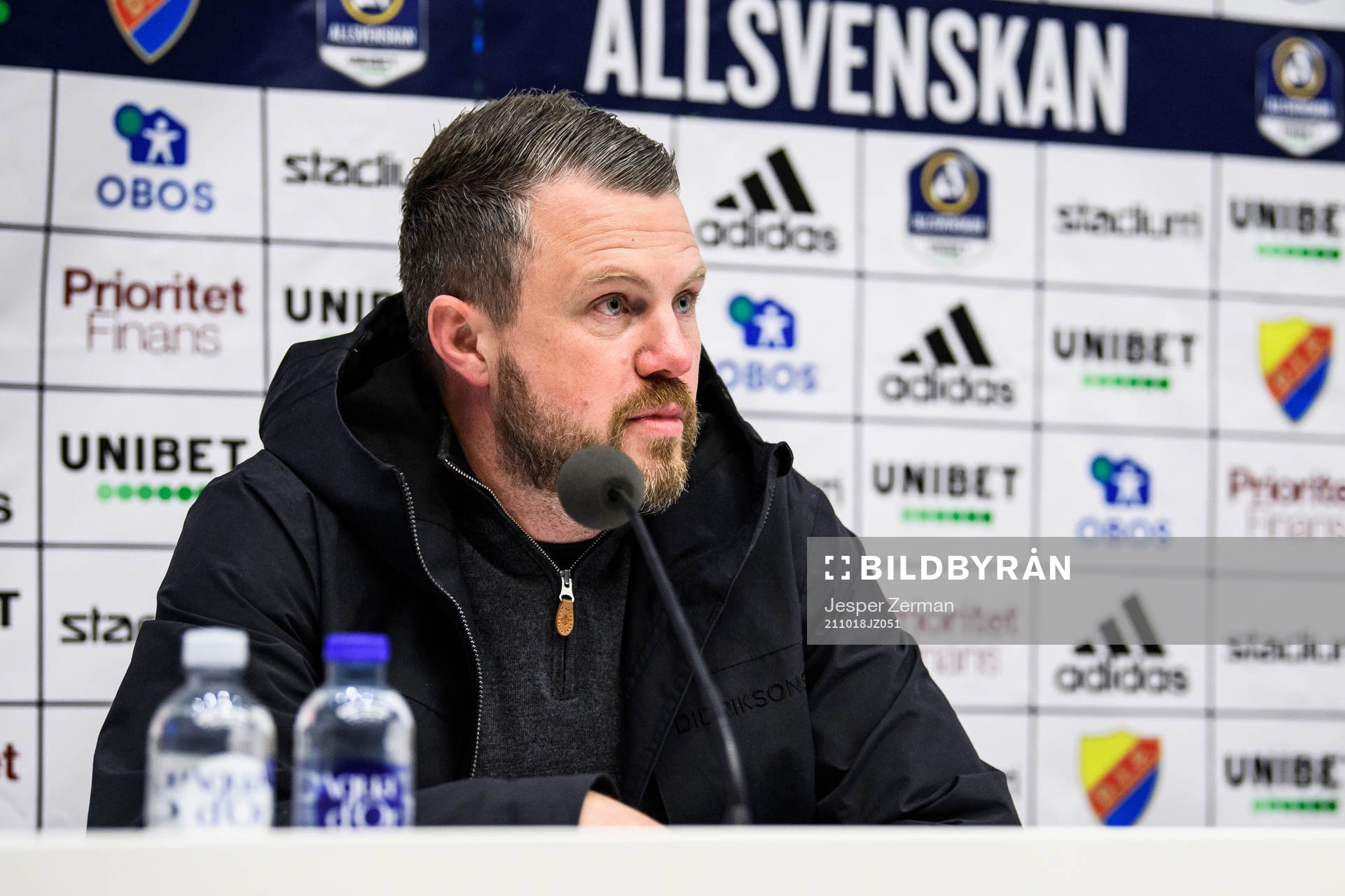 Elfsborgs manager Jimmy Thelin på presskonferensen