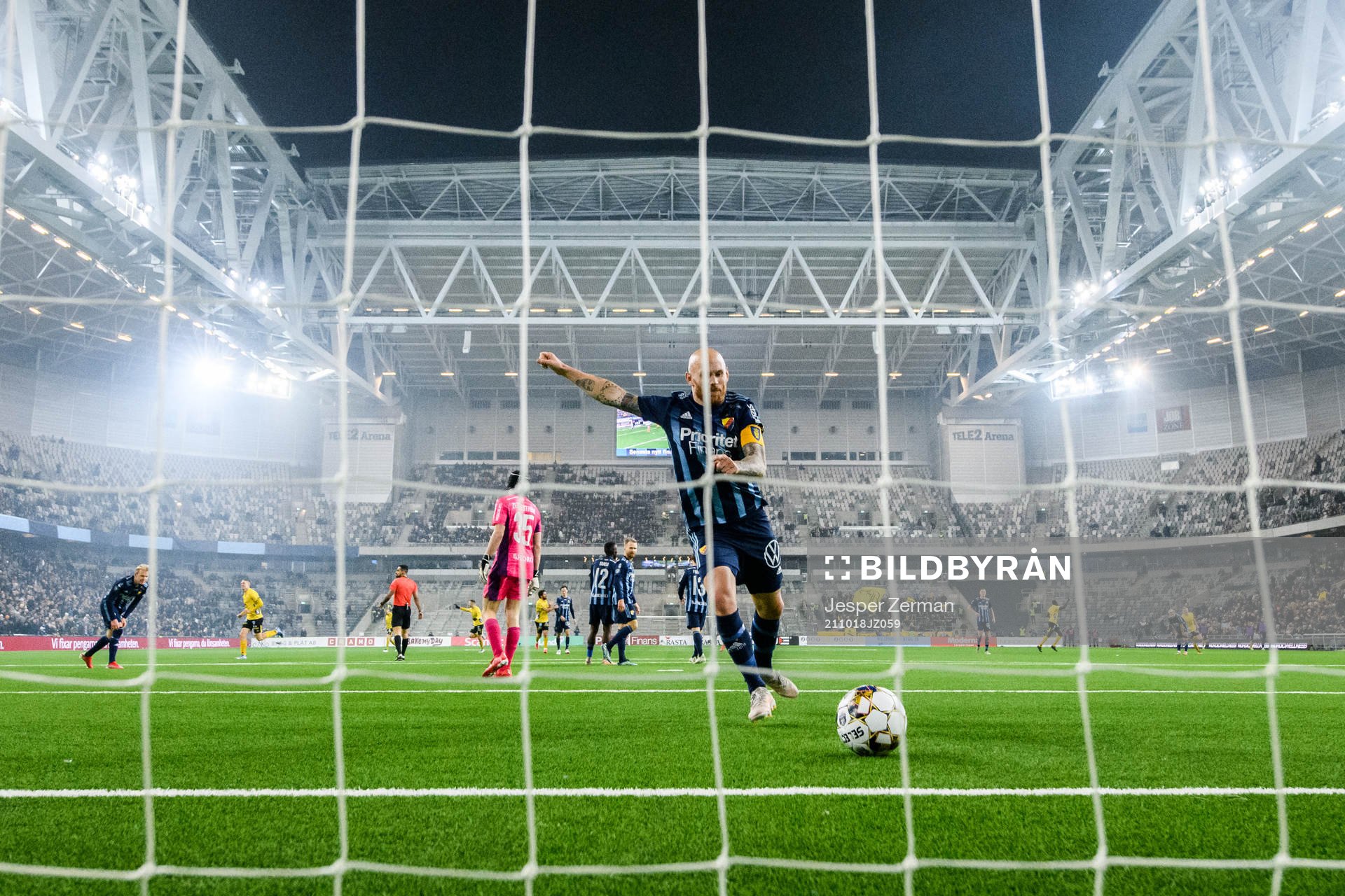 Djurgårdens Magnus Eriksson reagerar
