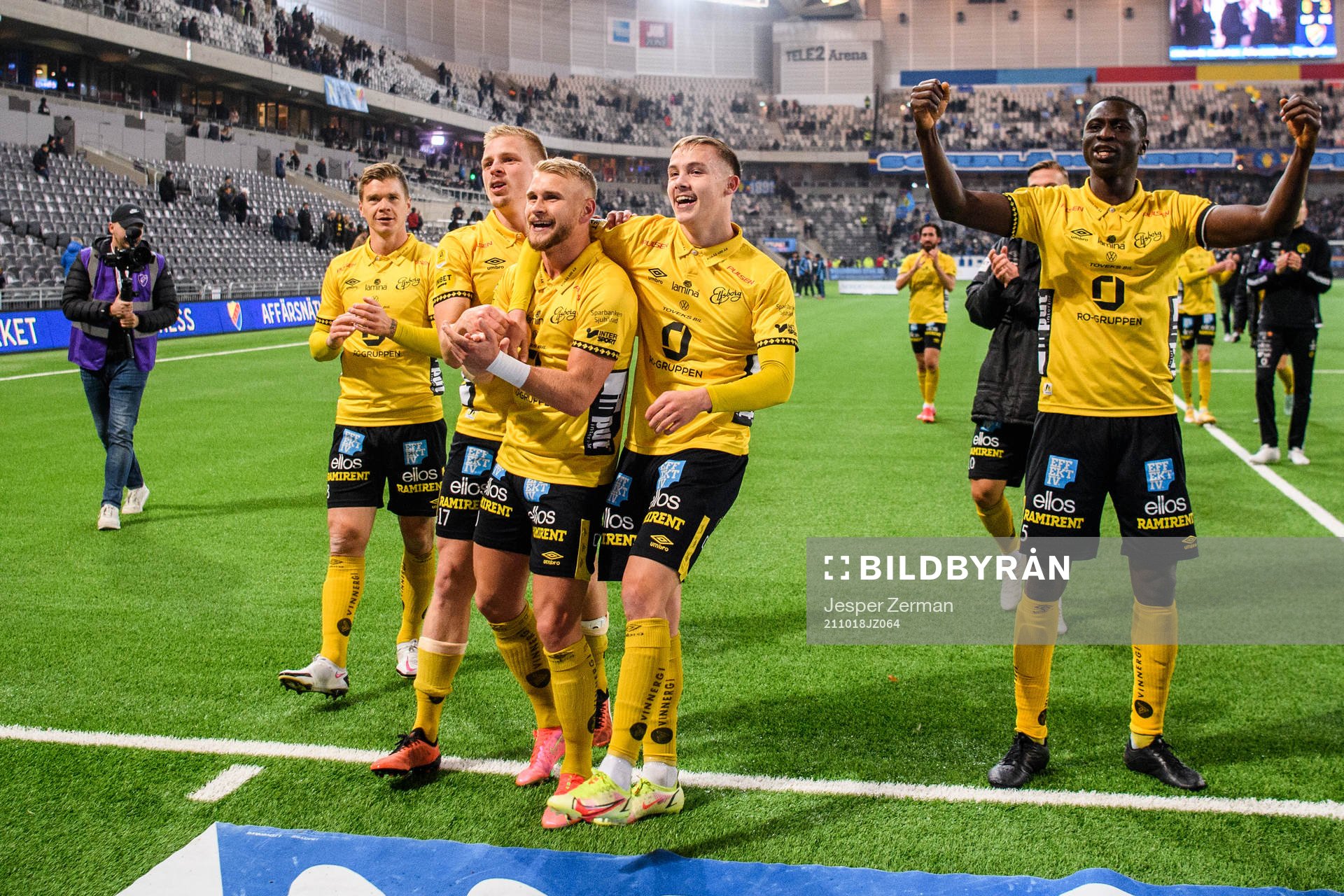 Elfsborgs Per Frick, Simon Strand  och Maudo Lamine Jarjué