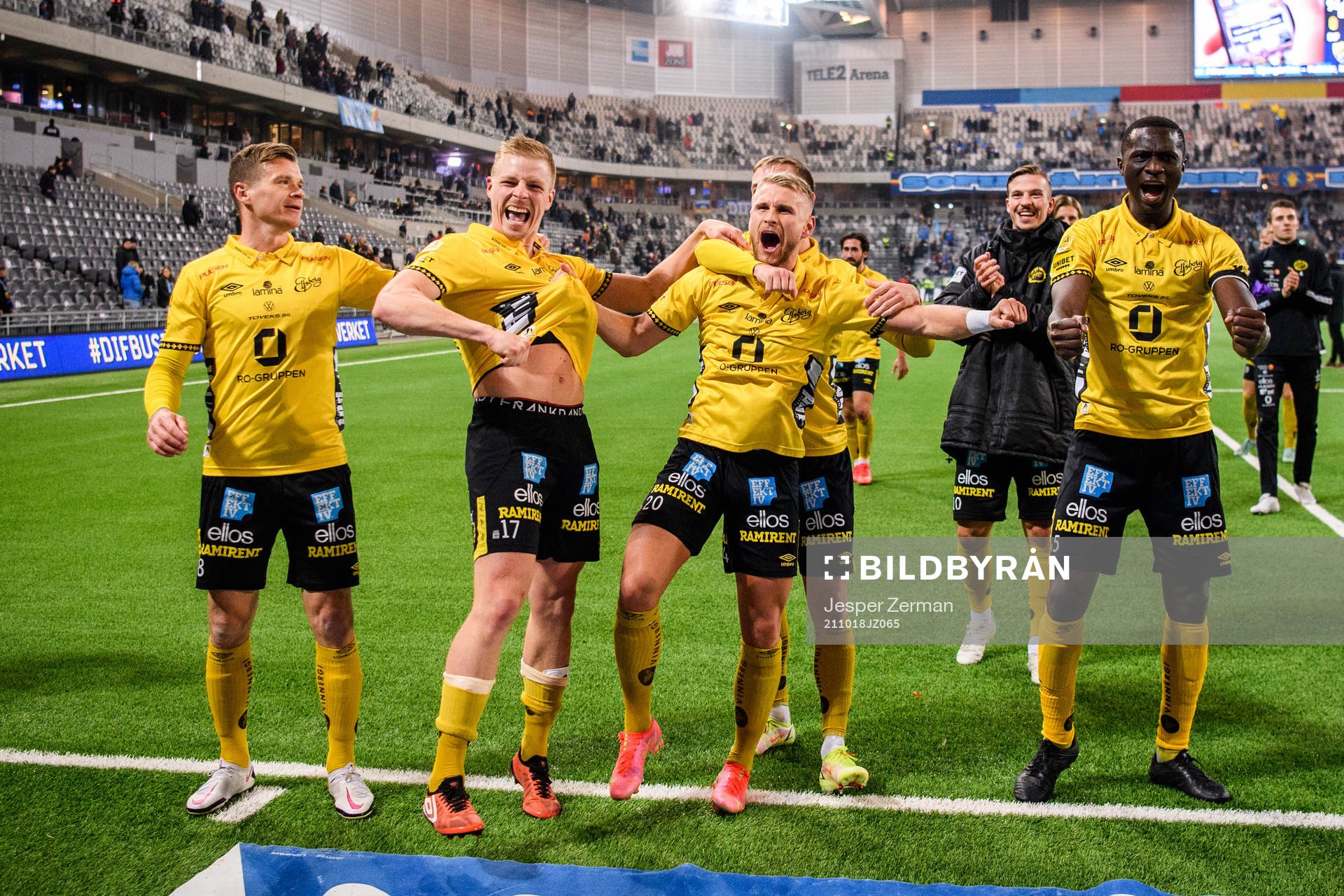 Elfsborgs Per Frick, Simon Strand  och Maudo Lamine Jarjué