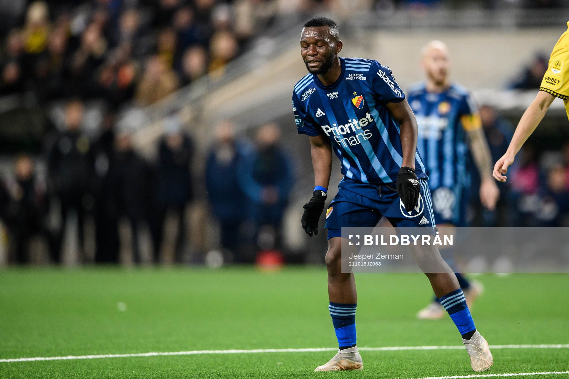 Djurgårdens Emmanuel Banda deppar