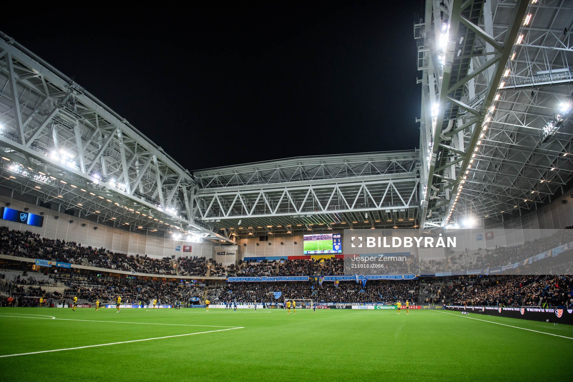 Vy över Tele2 Arena
