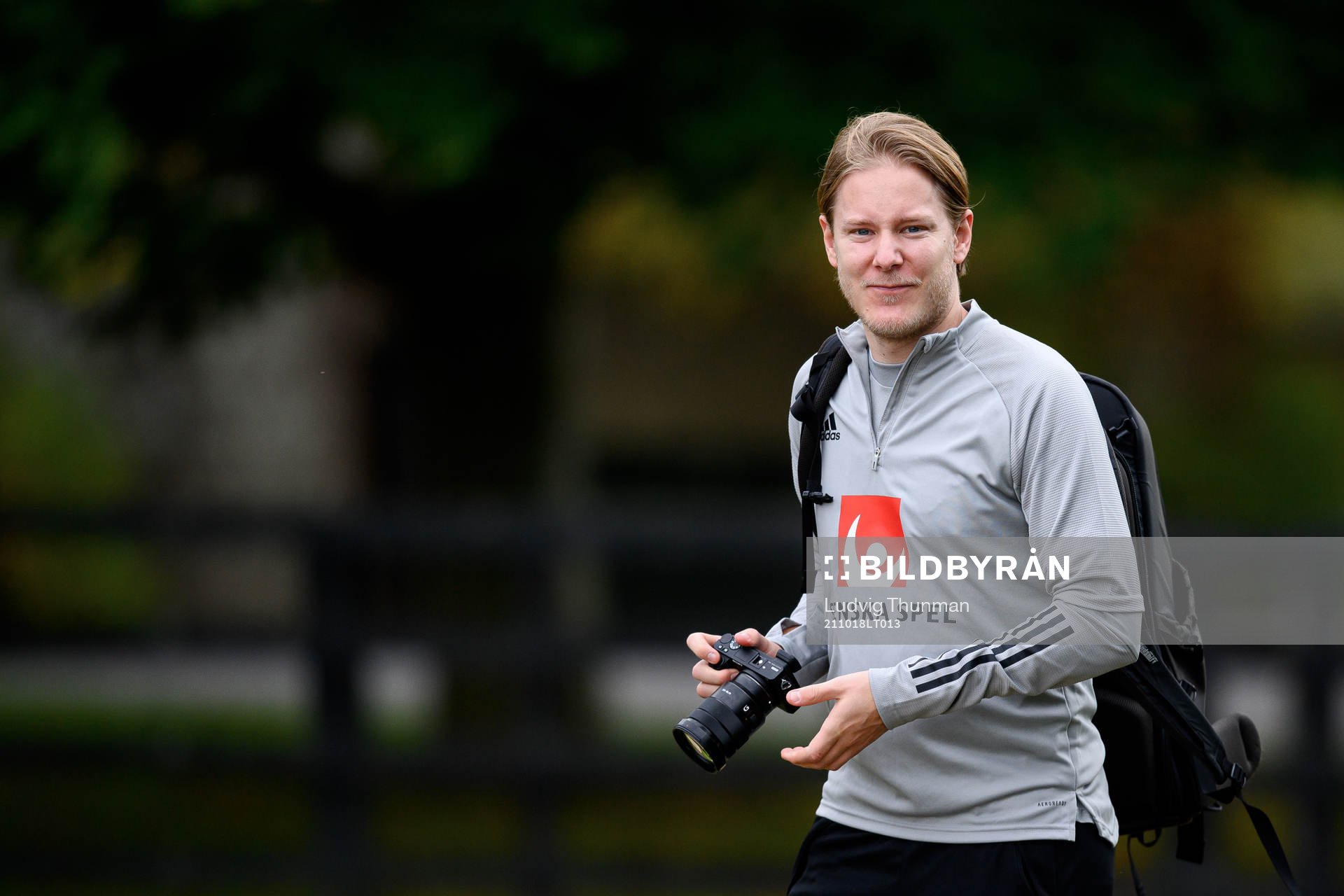 Fredrik Madestam, press officer of the Swedish women's
