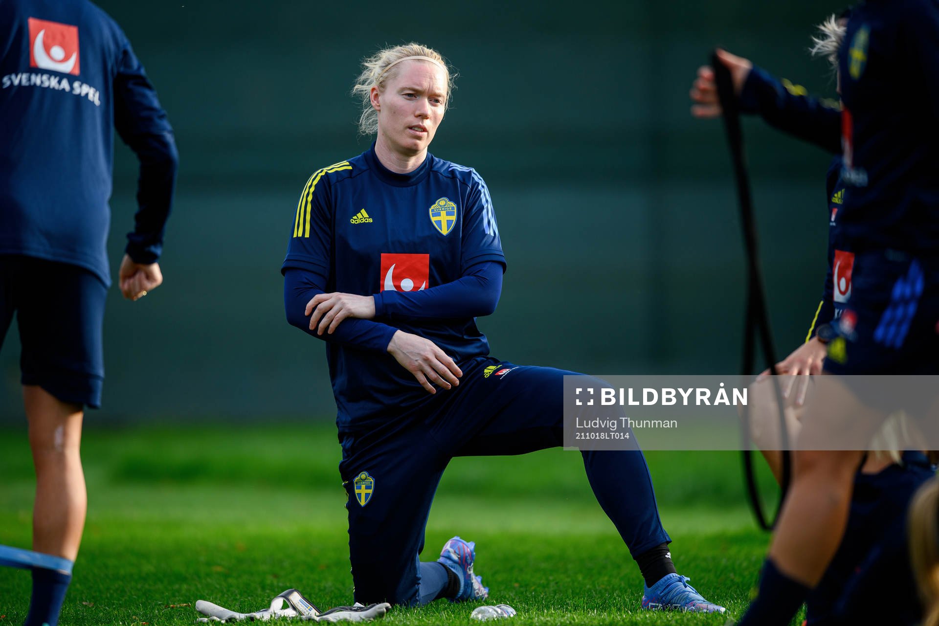 Goalkeeper Hedvig Lindahl of the Swedish women's national