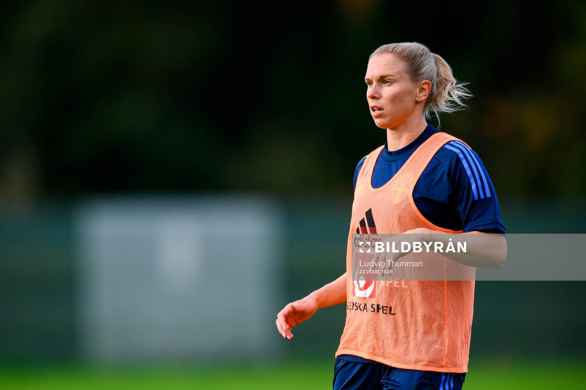 Jonna Andersson of the Swedish women's national football