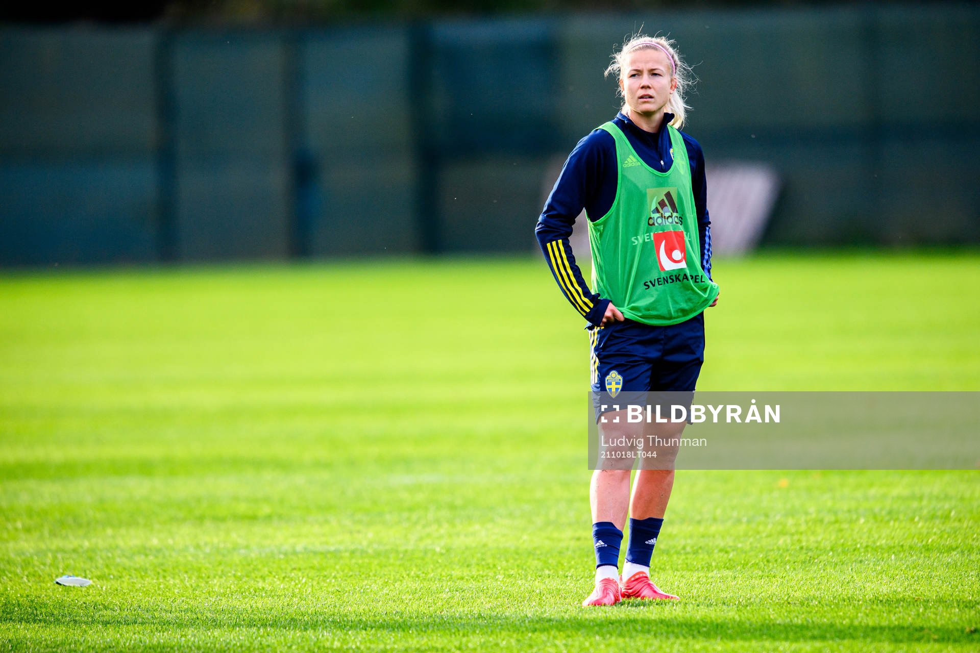 Hanna Glas of the Swedish women's national football team