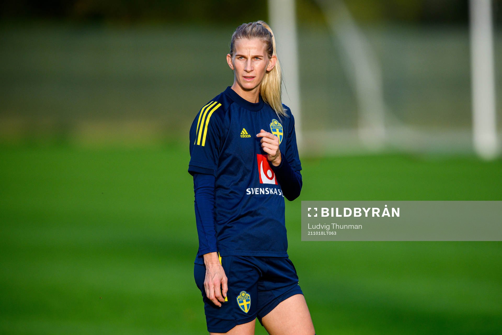 Sofia Jakobsson of the Swedish women's national football